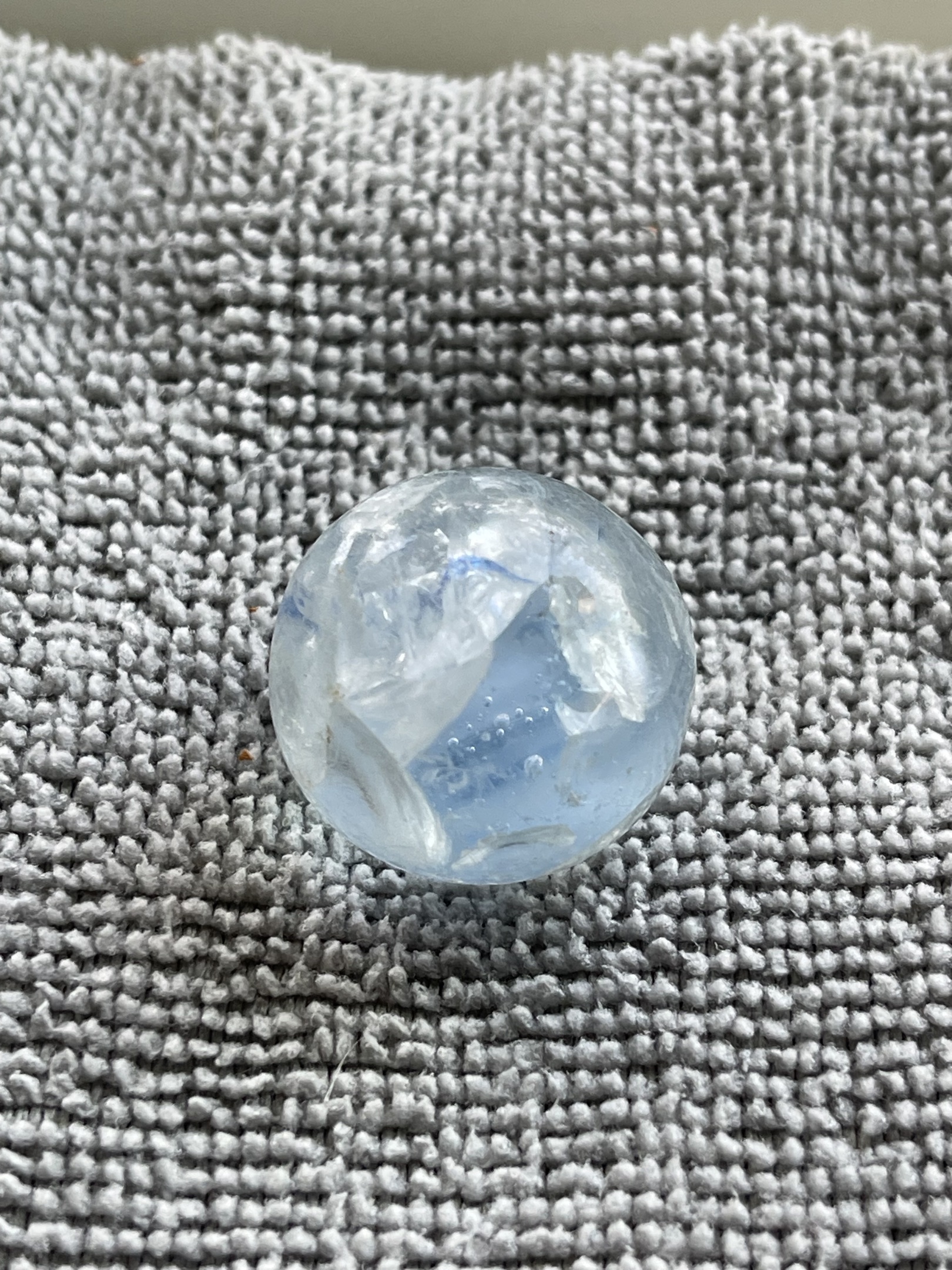 Fried / Crackled Blue Vane by Vitro Agate Company