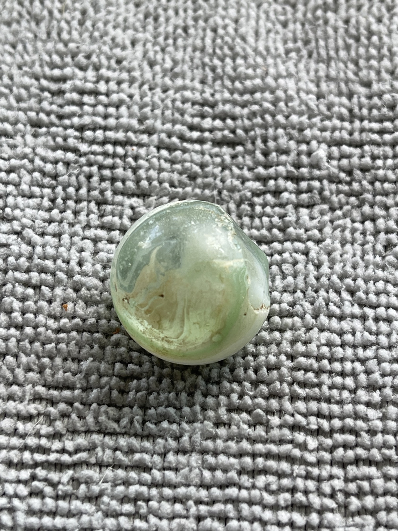 Green and White by Akro Agate
