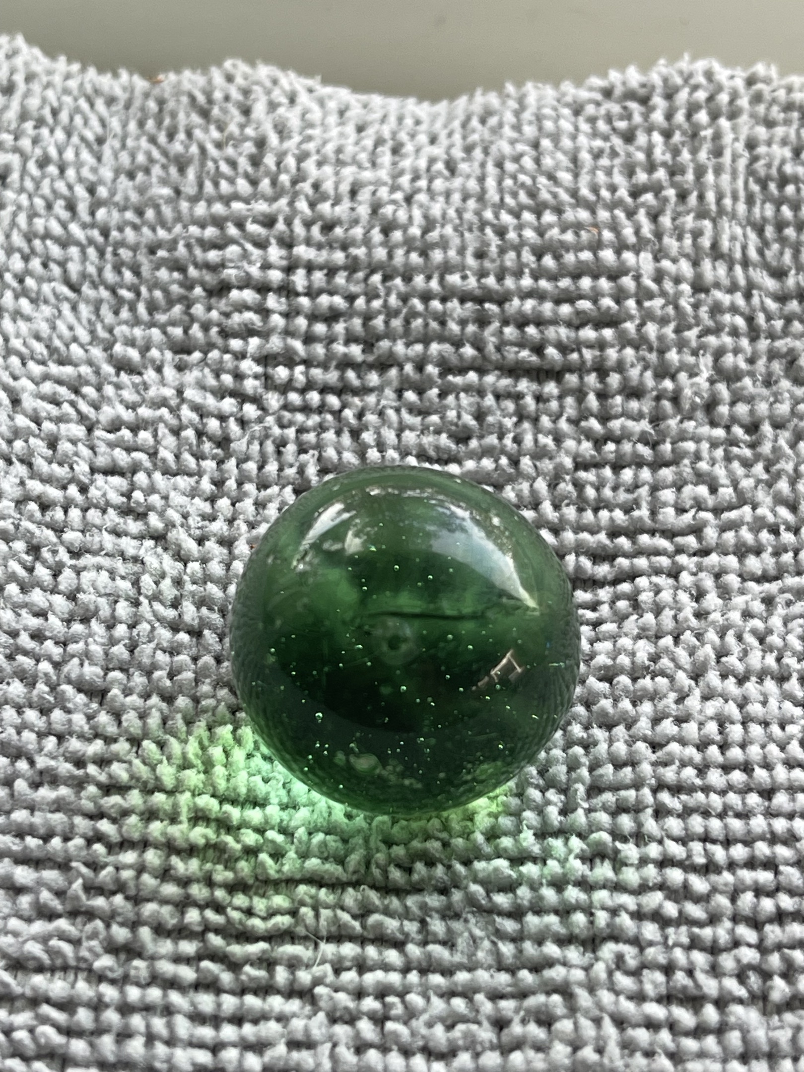 Emerald Green Clearie by Akro Agate Company