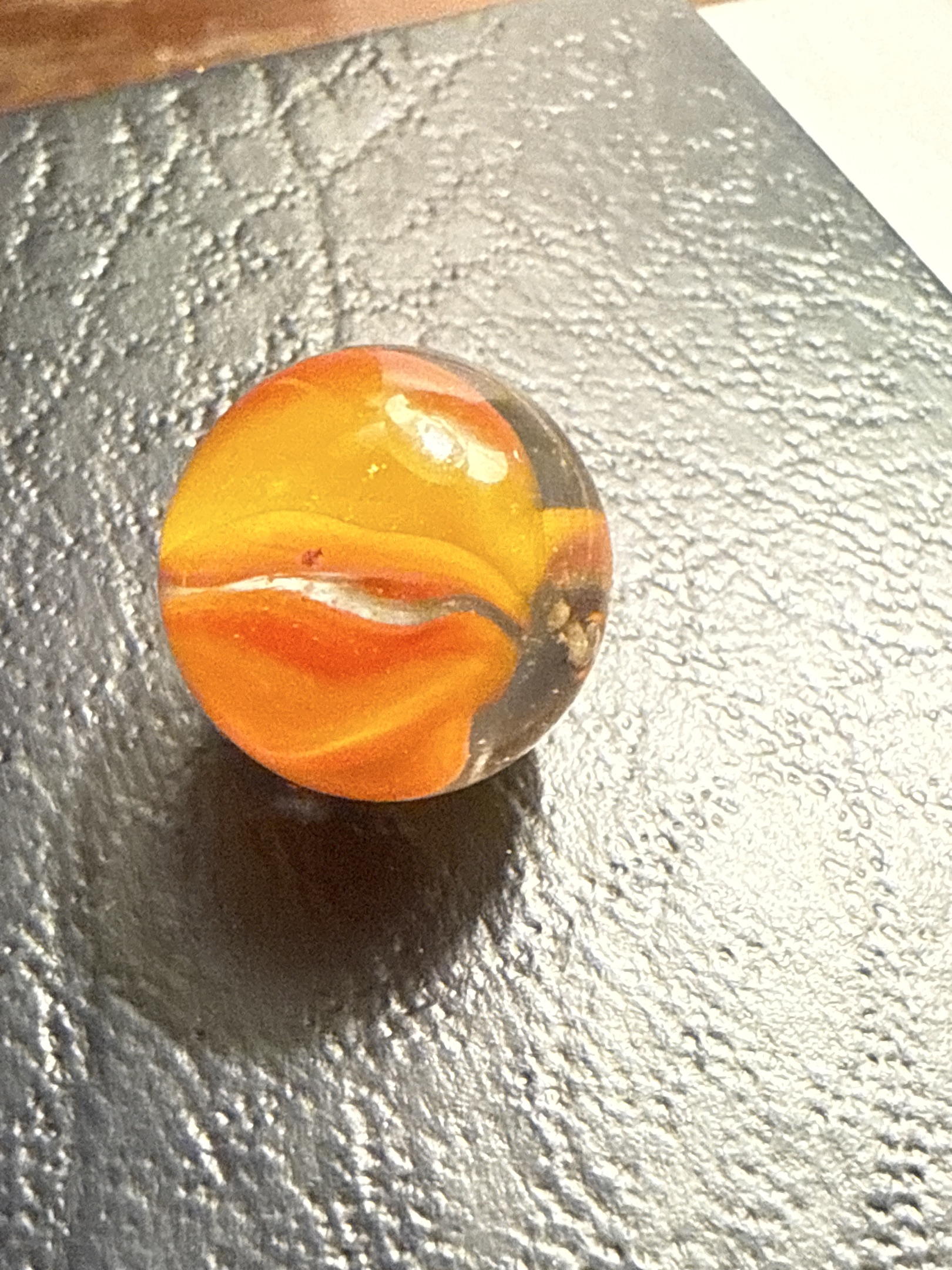 Orange Peach / Yellow Swirl by Christensen Agate Company