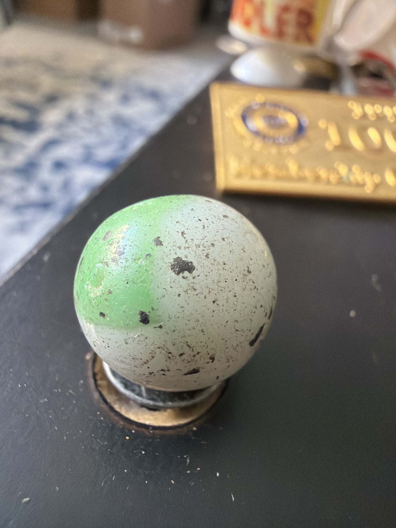 Dyed / Painted Clay (Banded & Speckled) by German (Thuringia region) / Unknown Handmades, identification view