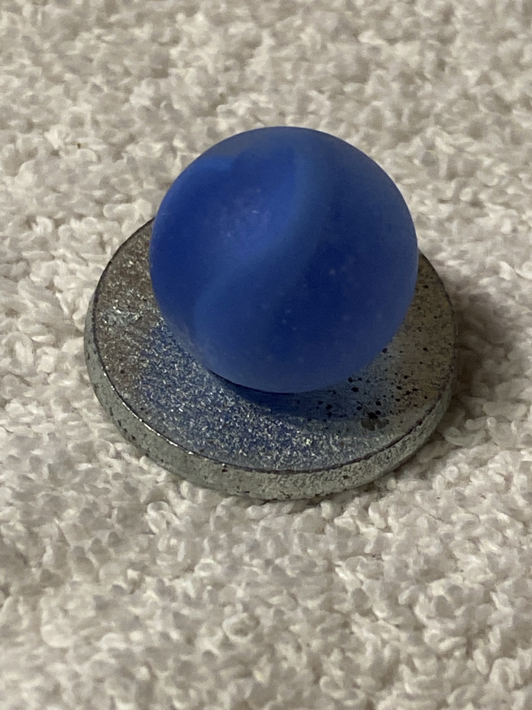 Blue Swirl (Dug/Etched) by Akro Agate Company