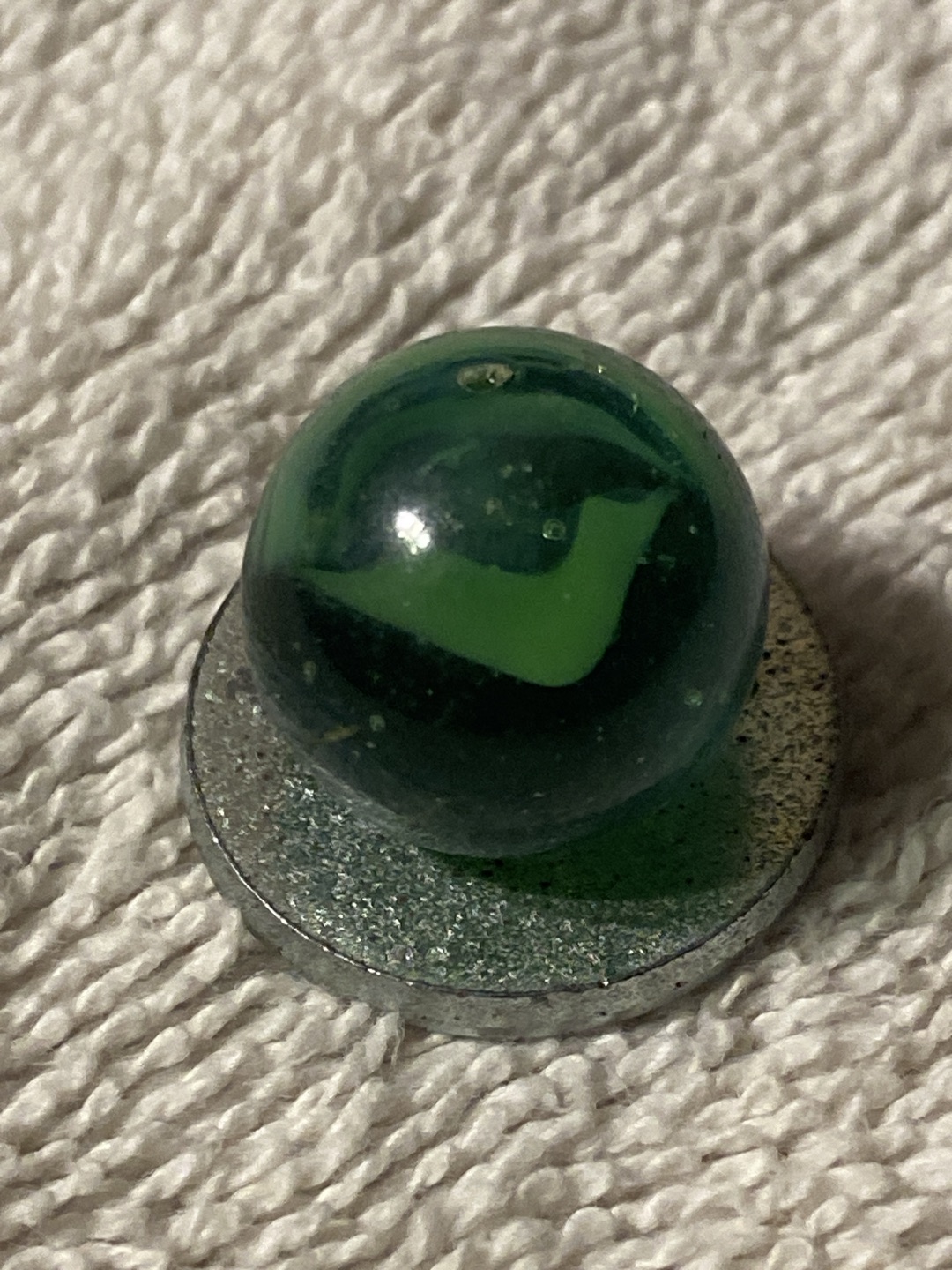 Green on Green Cat's Eye by Vitro Agate Company