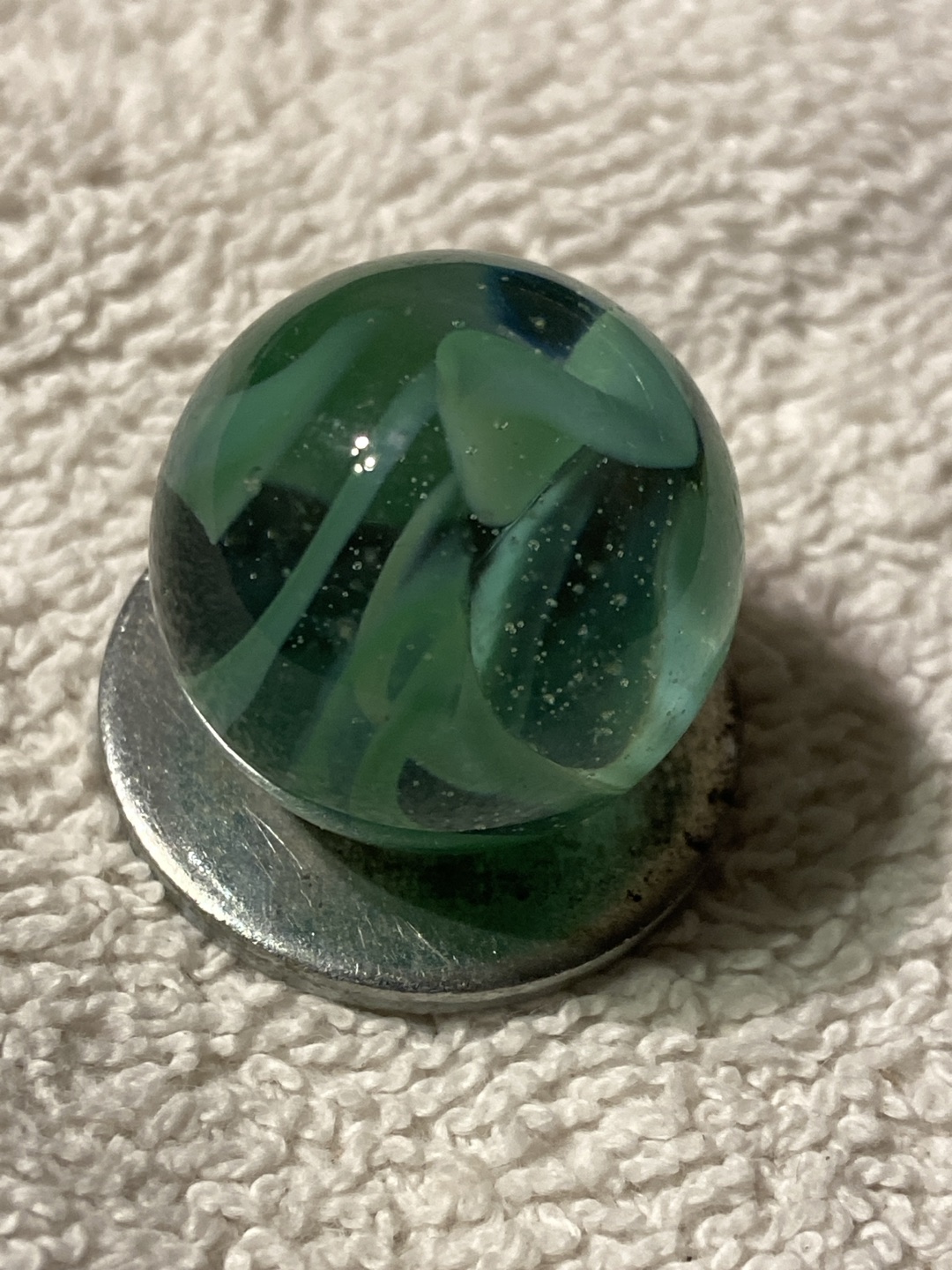 Green Ribbon Cat's Eye by Vitro Agate Company