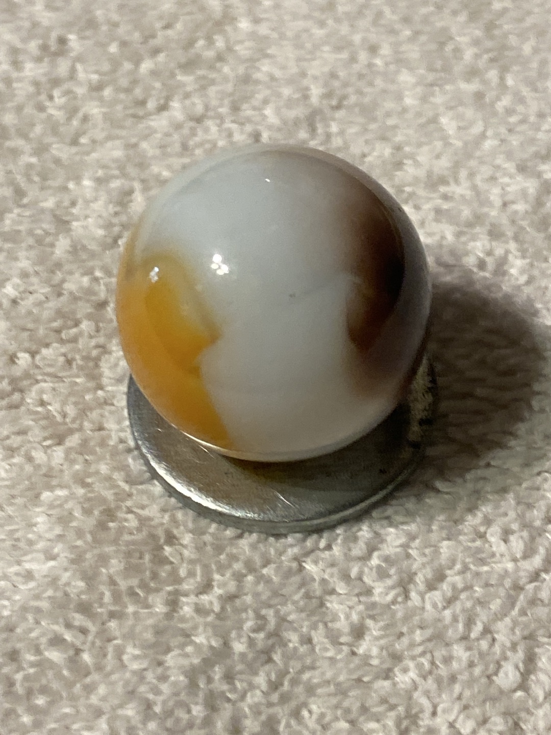 Tri-color Patch (Yellow & Brown) by Akro Agate Company