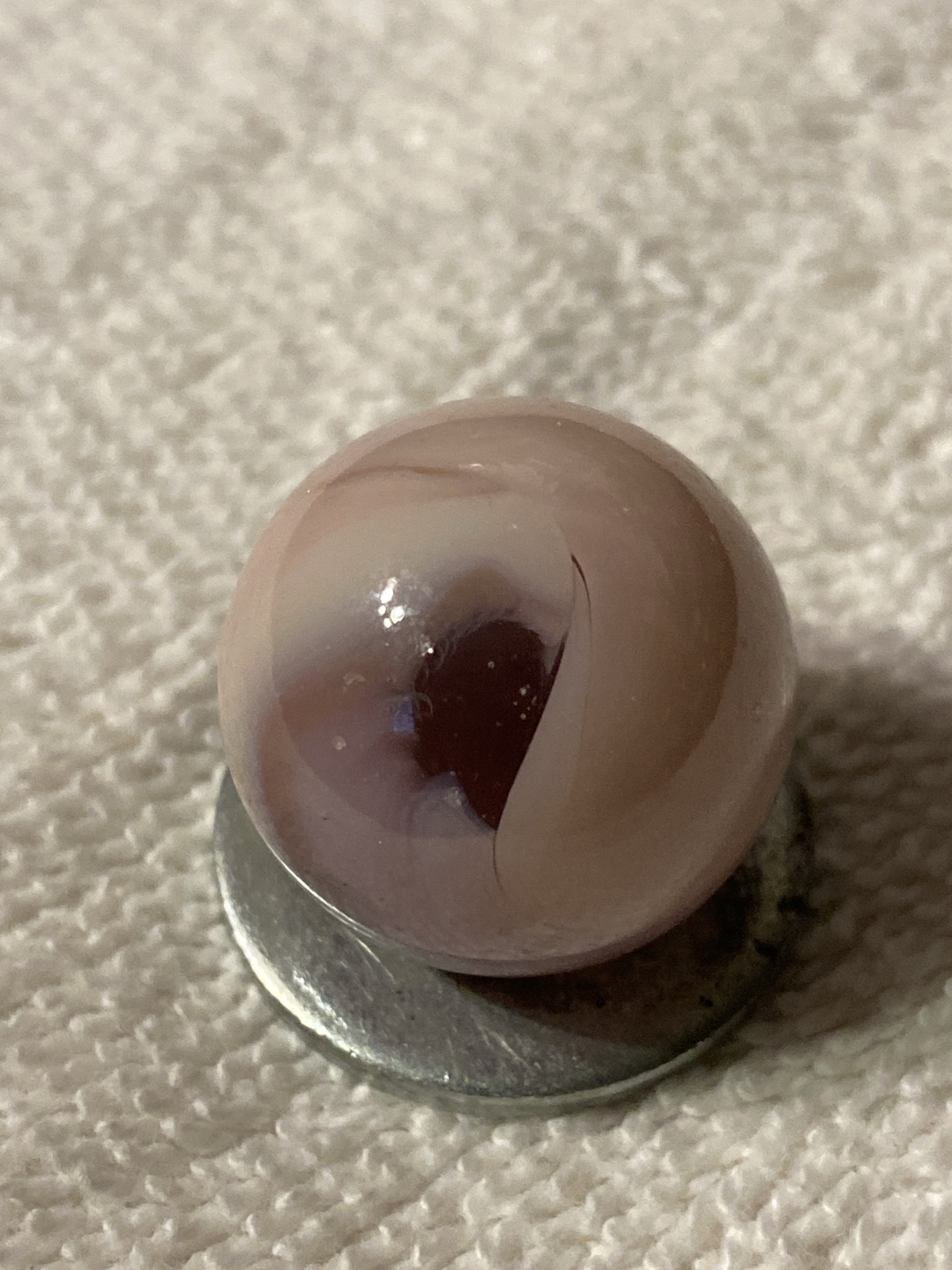 Lavender Oxblood by Akro Agate Company
