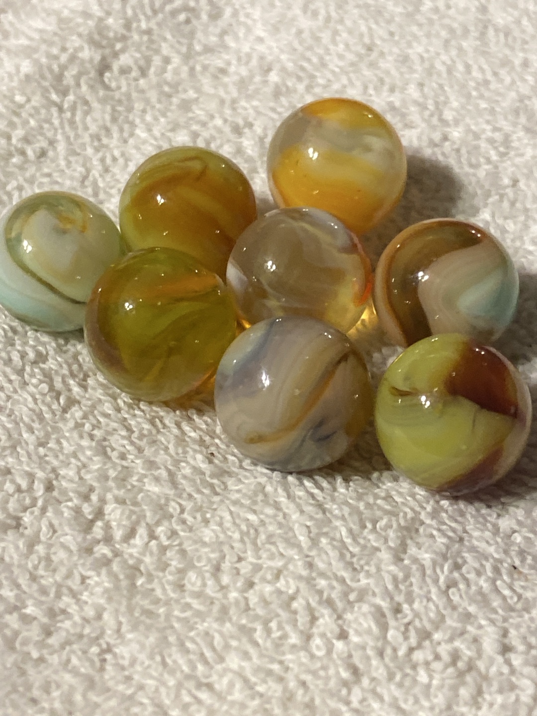 Yellow and Red Conqueror by Vitro Agate Company