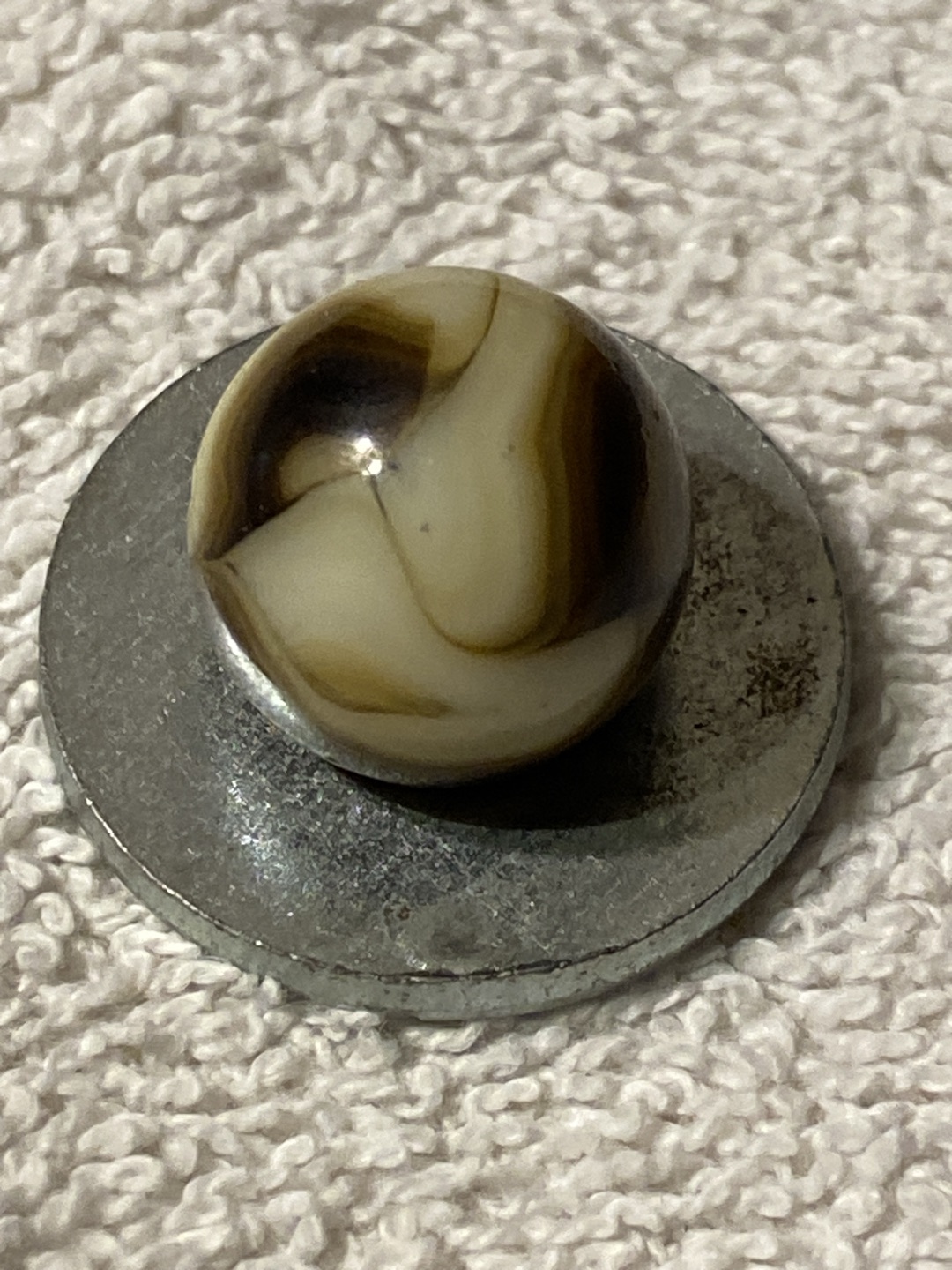 Chocolate Swirl by Akro Agate Company