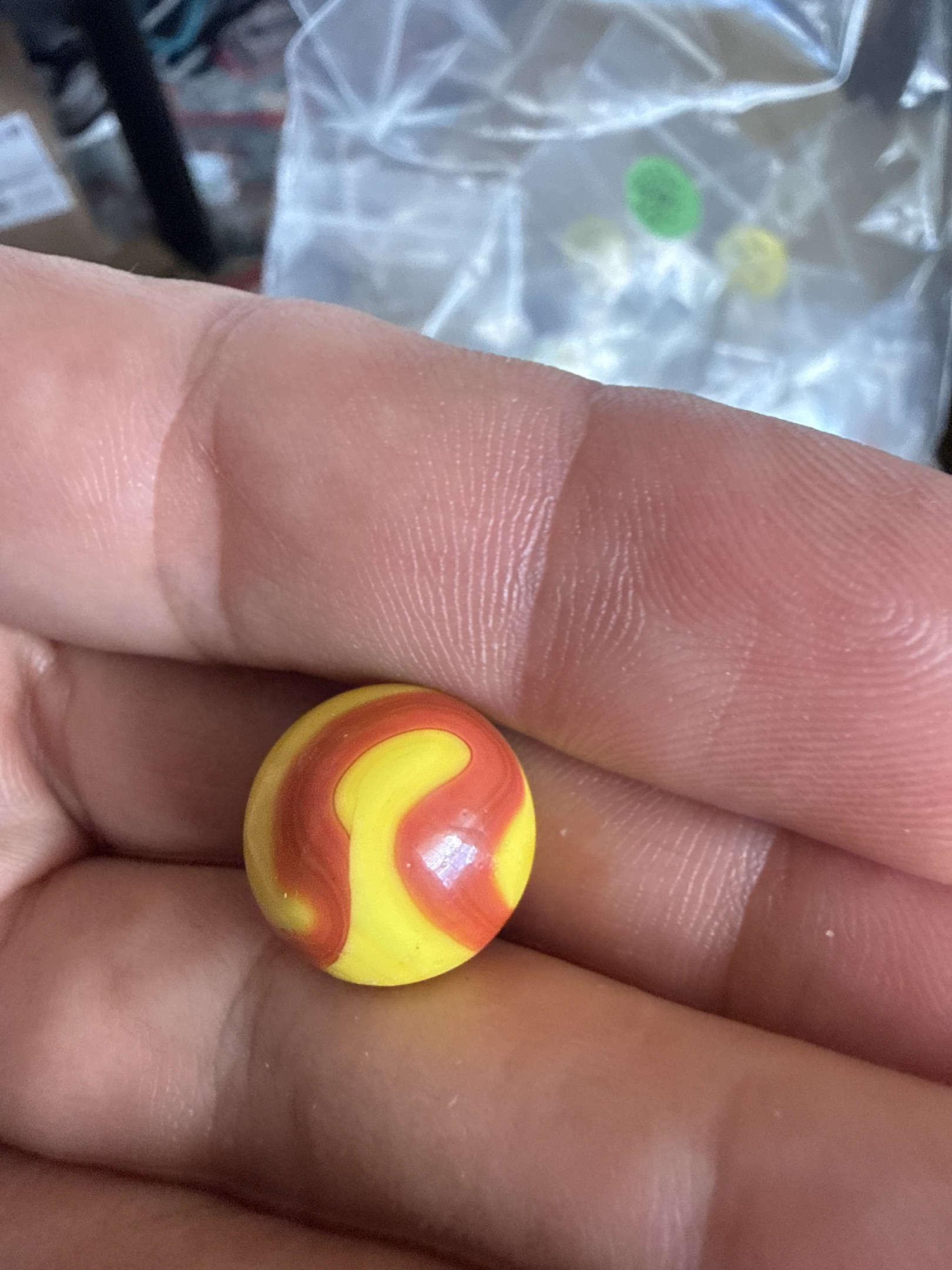 Christensen Agate Red and Yellow Swirl by Christensen Agate Company (CAC)
