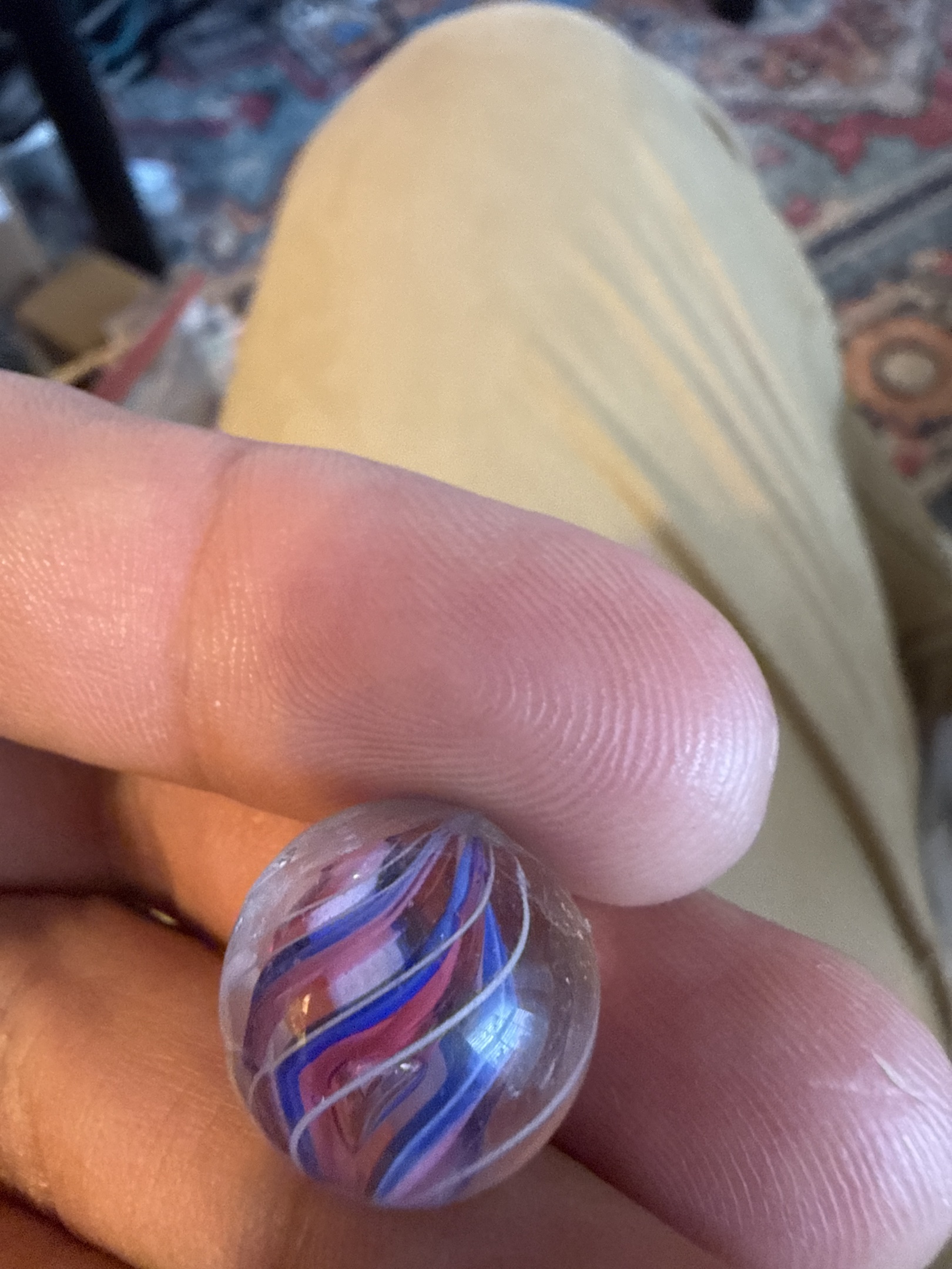 Ribbon Core Swirl by German Glassblowers (Lauscha)