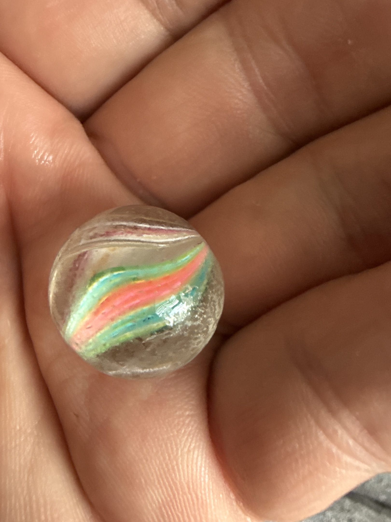 Multi-Colored Open Core Swirl by German Handmade