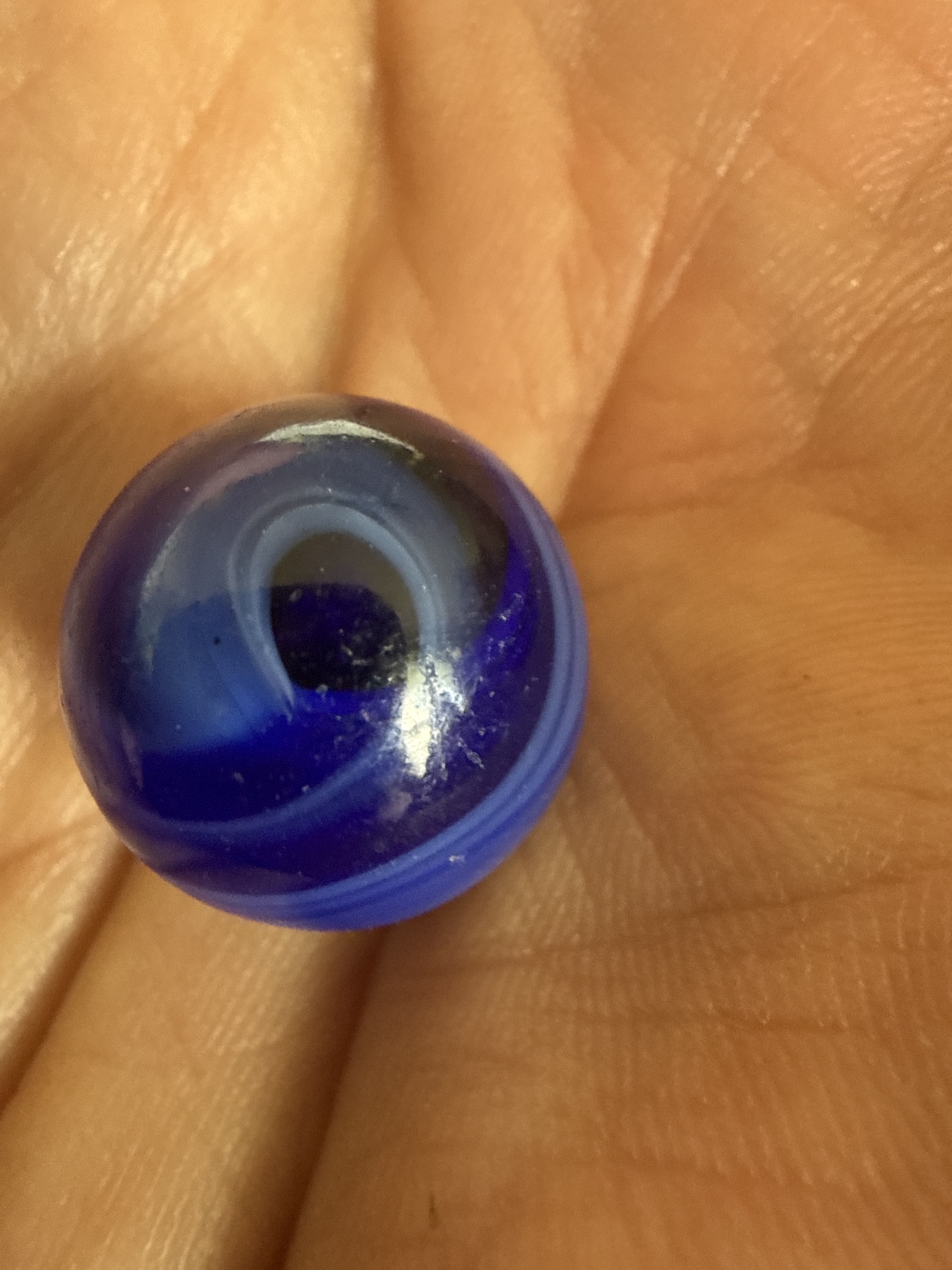 Blue Slag by Akro Agate