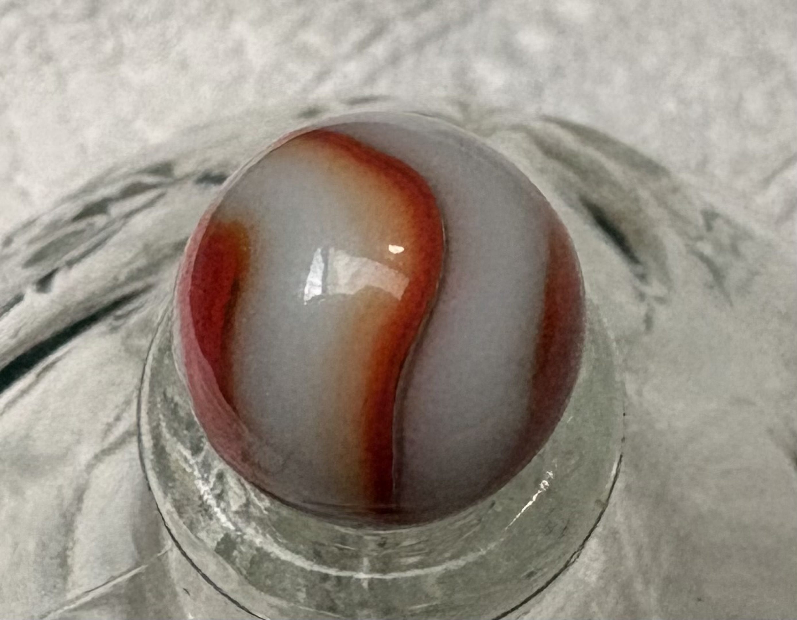 Carnelian by Akro Agate, identification view