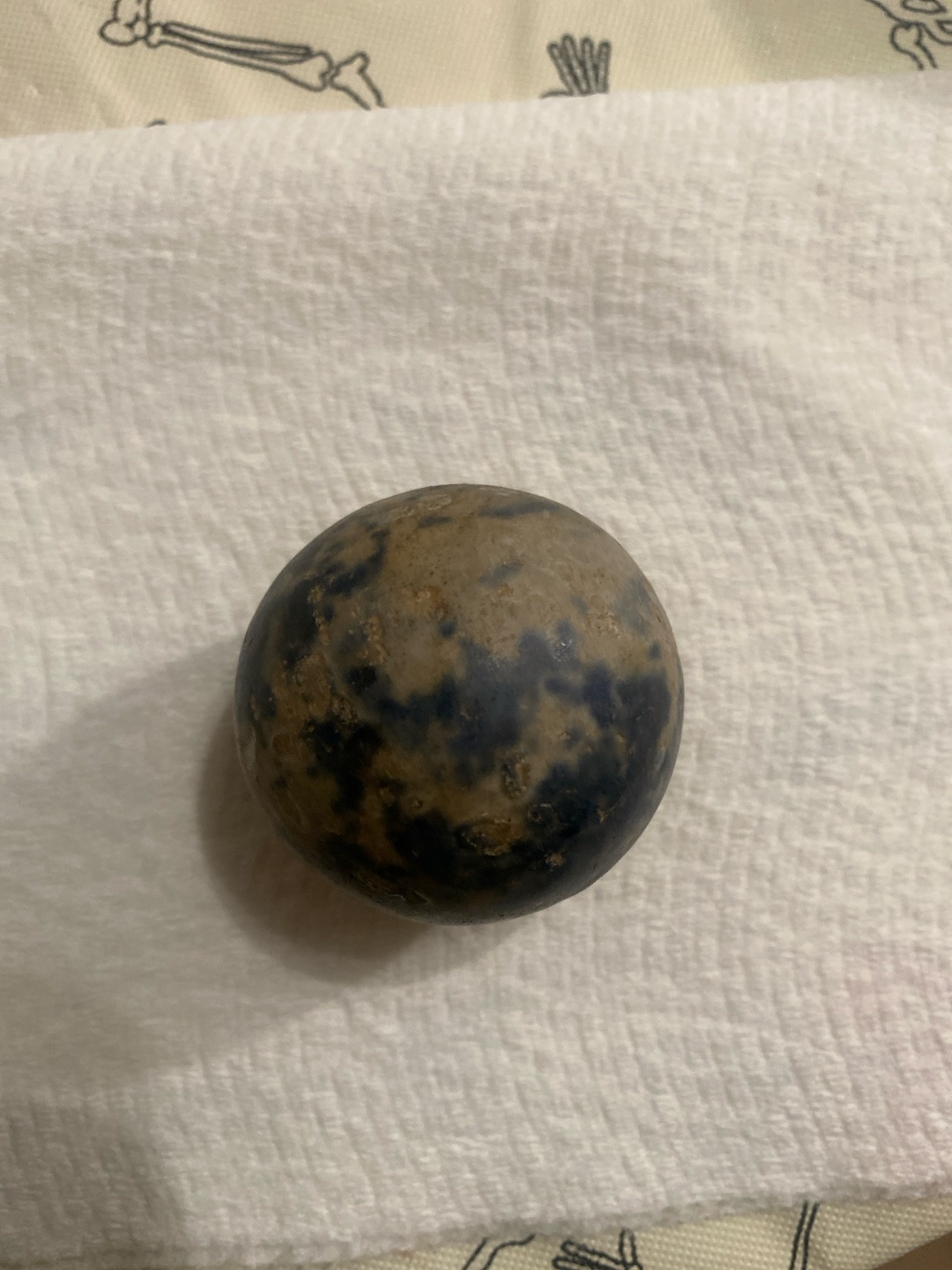 Brown Rockingham Boulder by American Stoneware - Bennington, identification view
