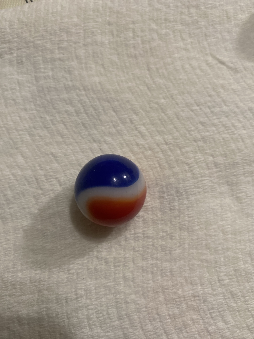 Patriotic Red-White-Blue Special by Akro Agate, identification view