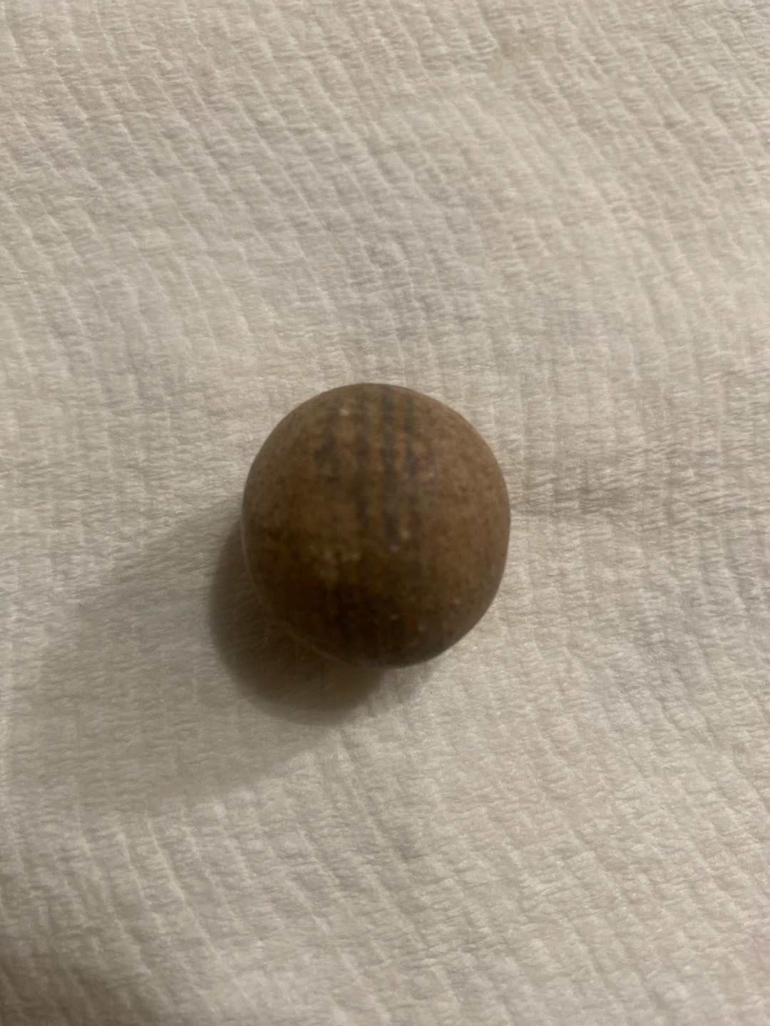 Painted Striped Ring Common by American - Akron Stoneware Region, identification view