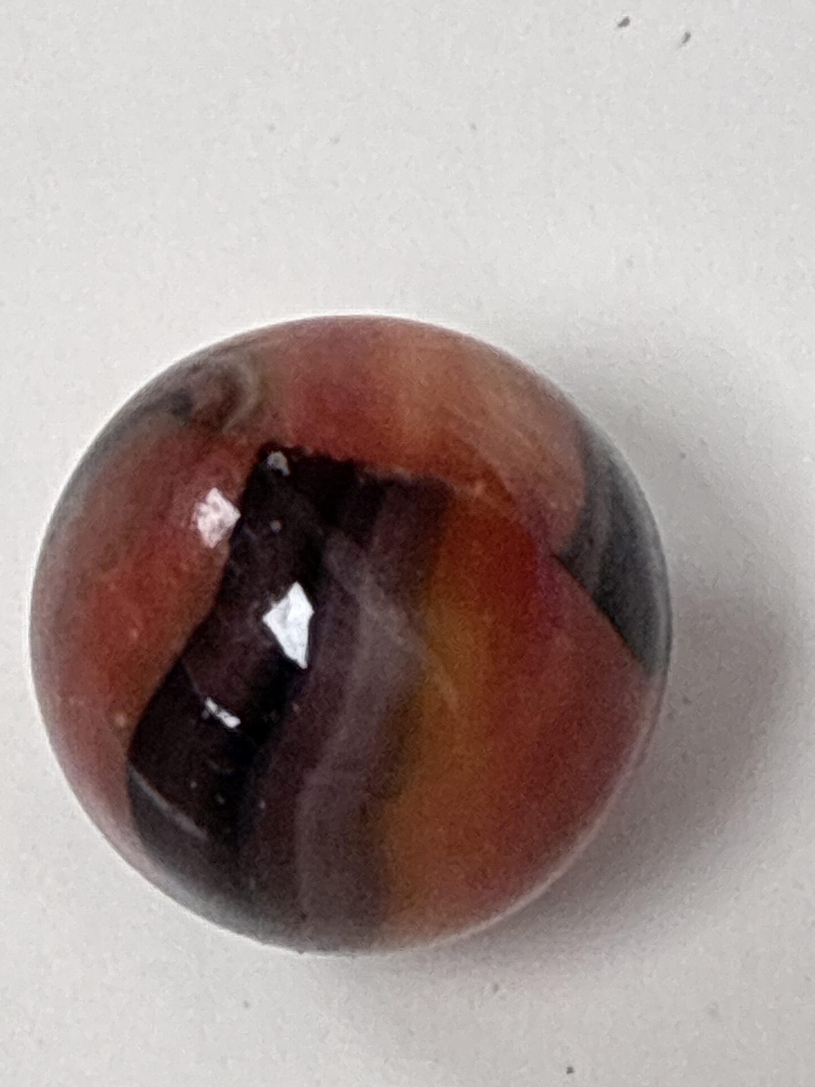 Striped Onyx / Flame Swirl by Christensen Agate Company, identification view