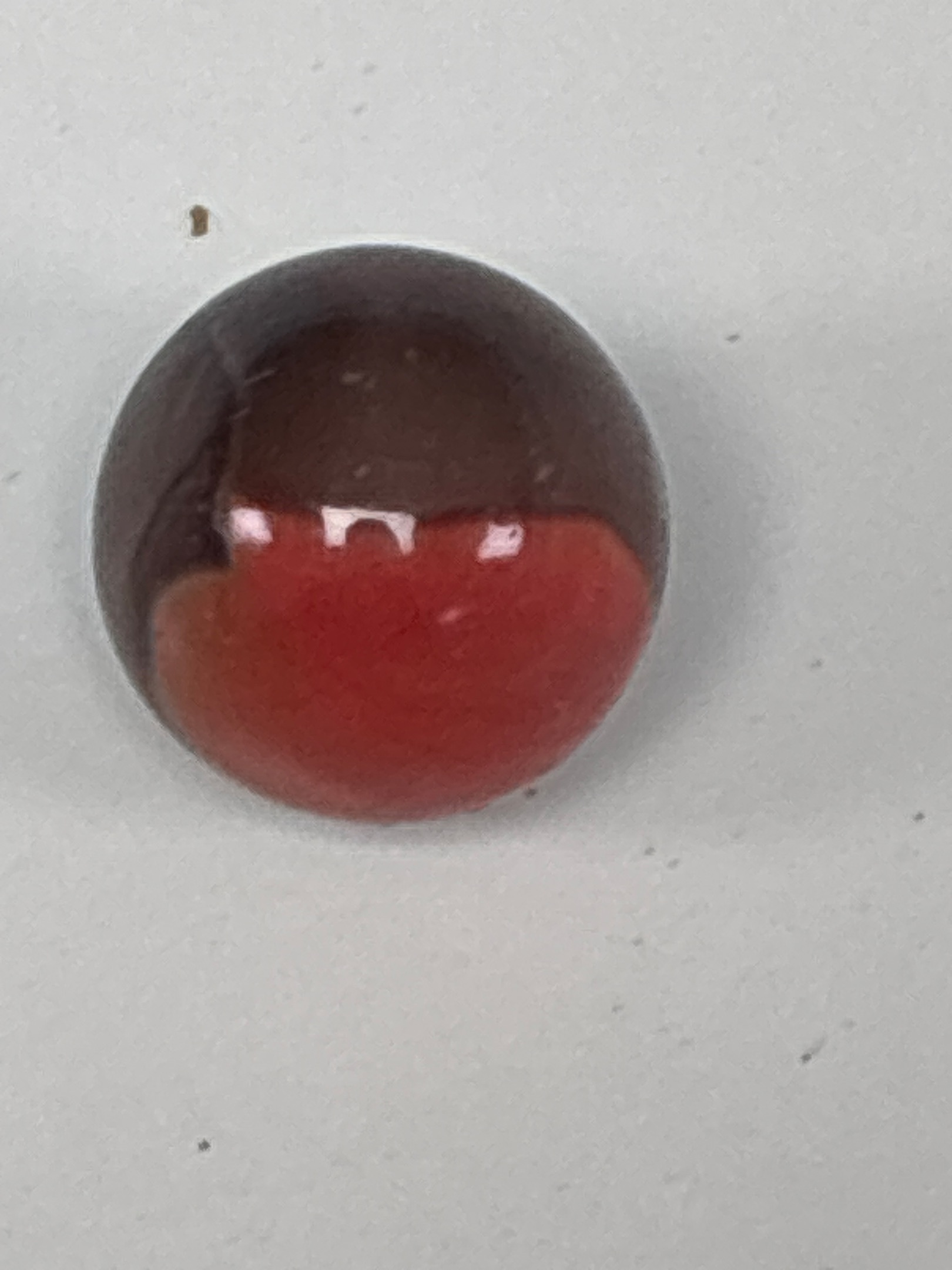 Blue, Brown, and Orange-Red by Vitro Agate Company, identification view