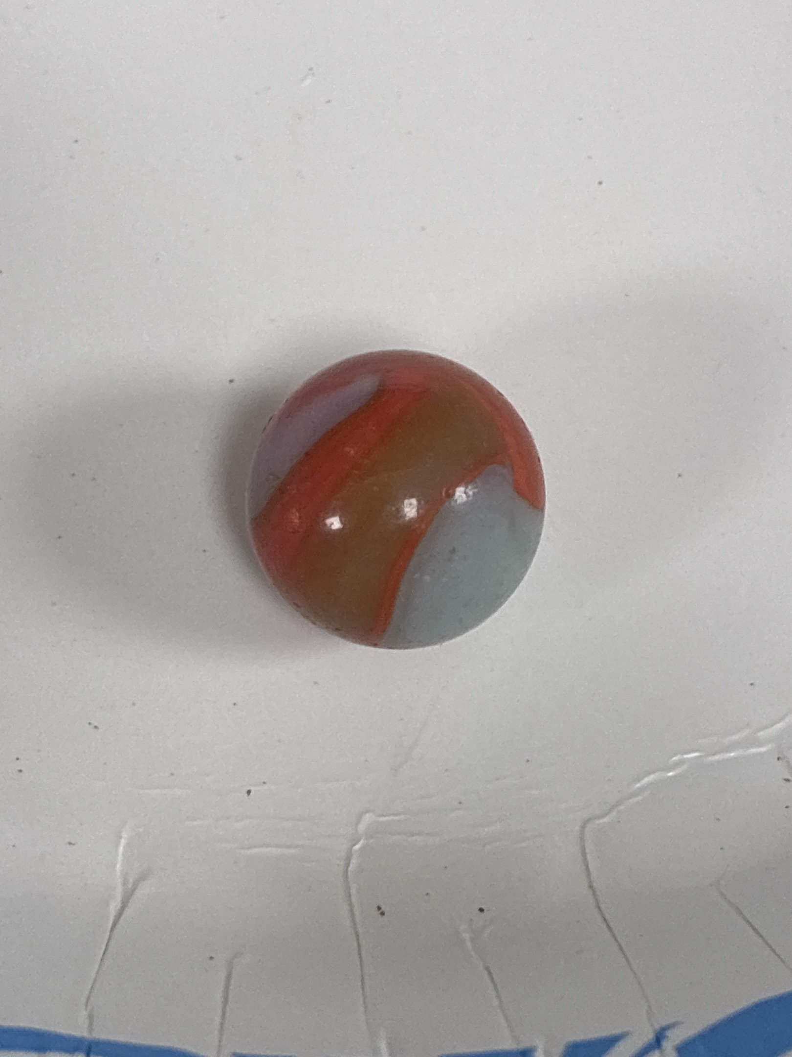 Lavender and Orange Swirl by Alley Agate, identification view
