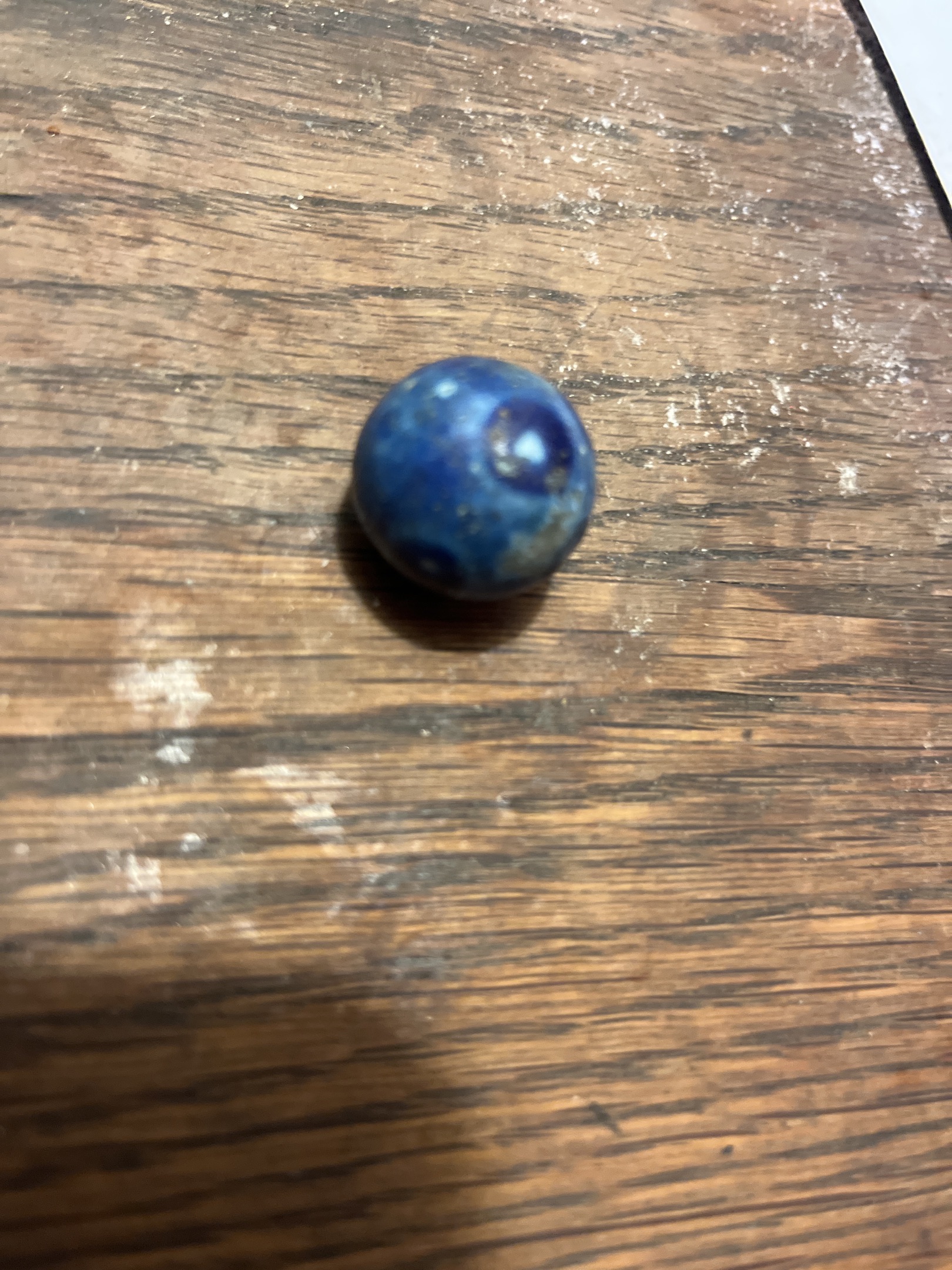 Blue Bennington by German/American Potteries, identification view