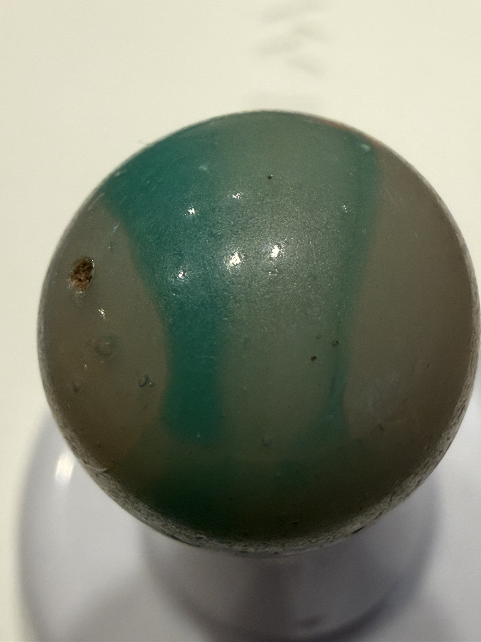 Teal Moss Agate by Akro Agate Company