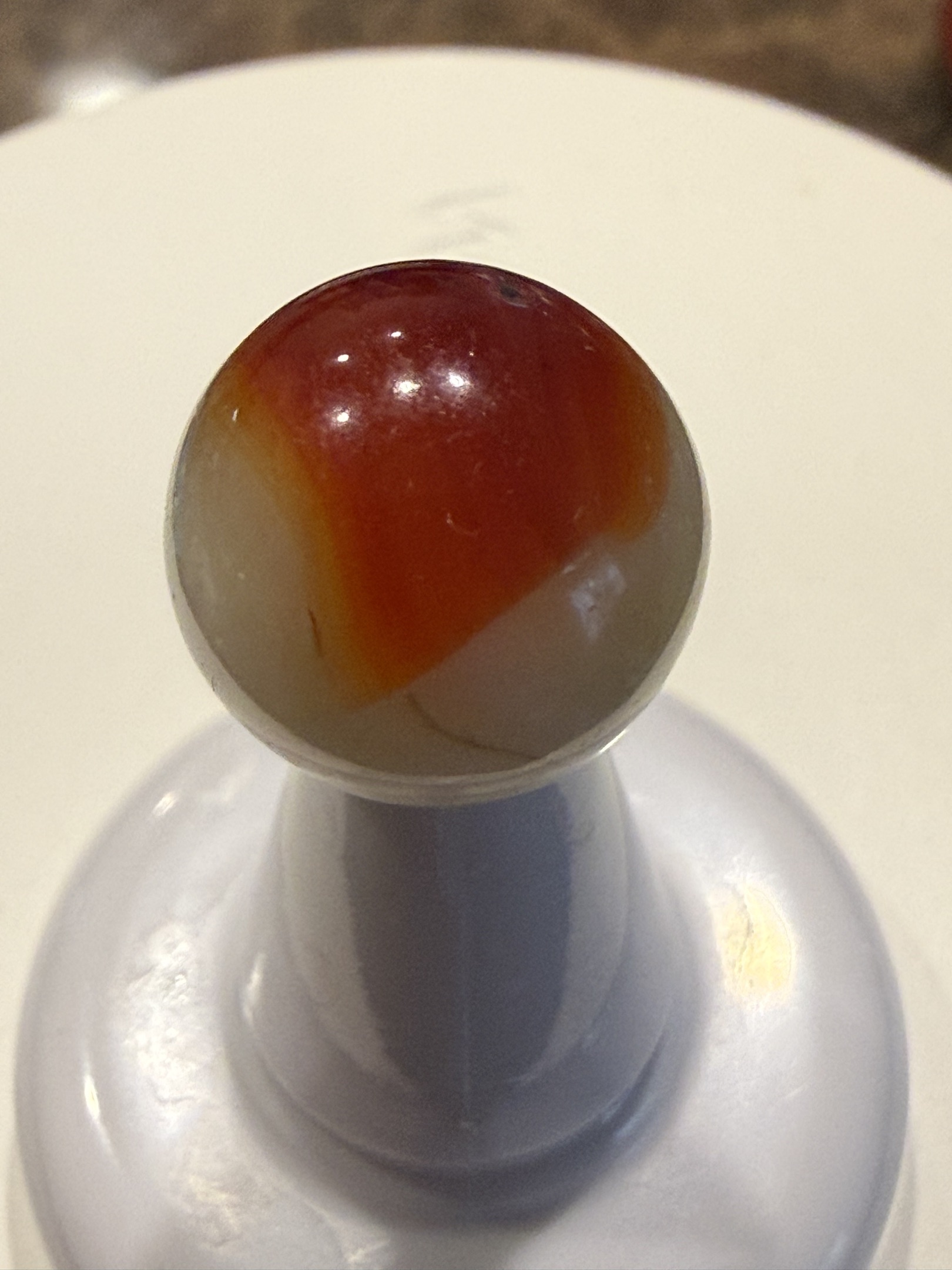 Red and White by Peltier Glass Company