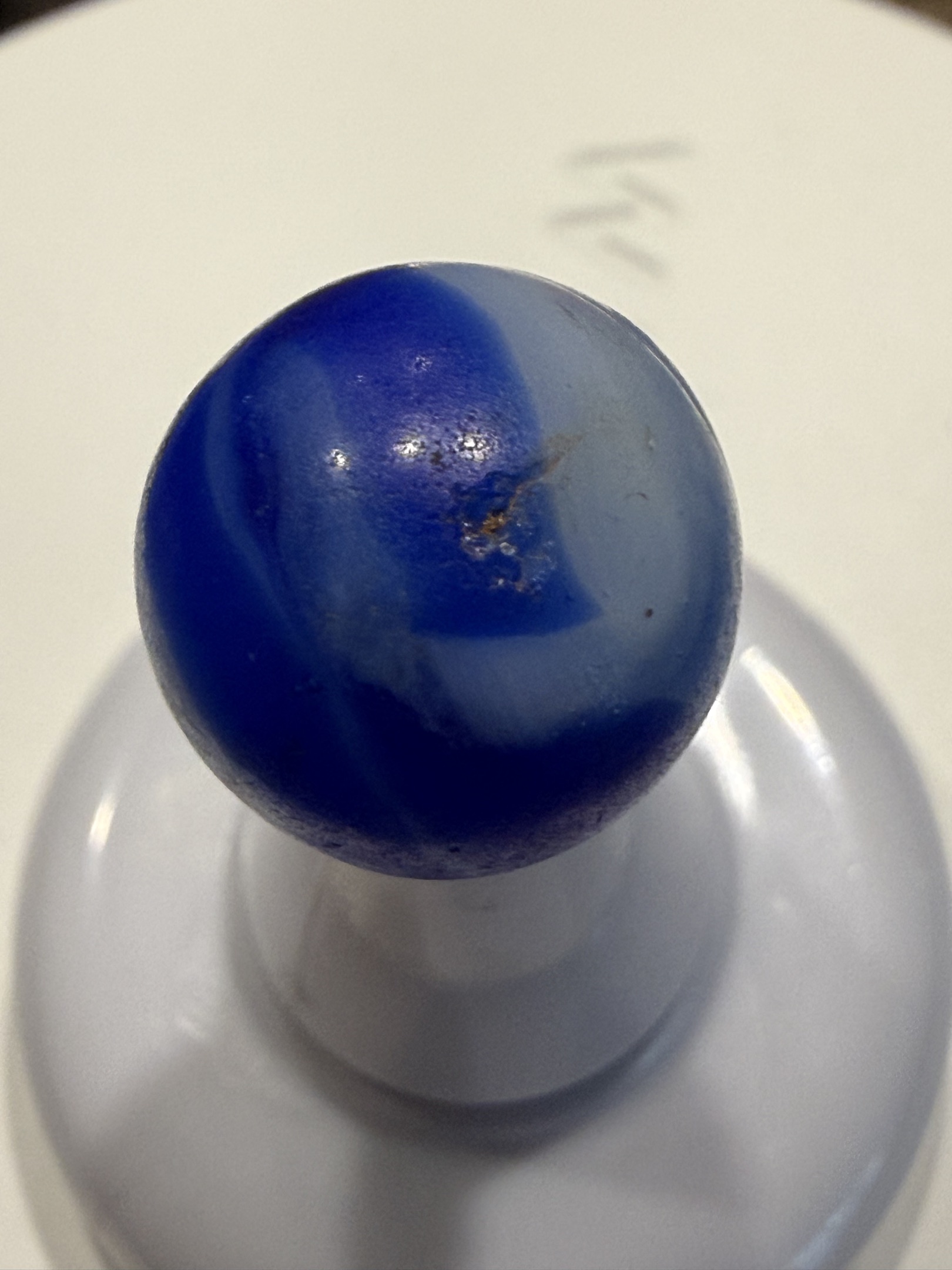 Blue Slag by Akro Agate Company