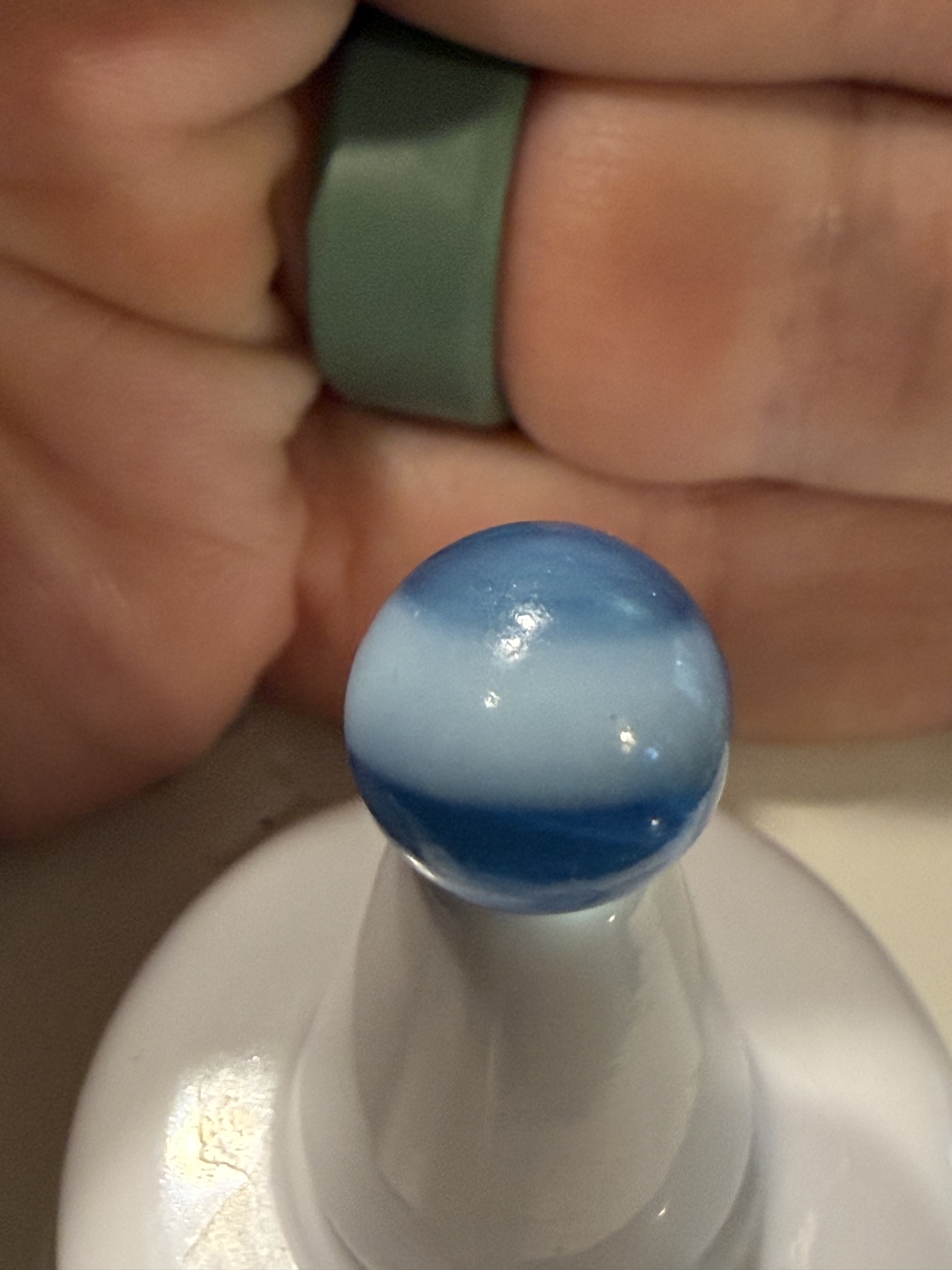 Blue Slag by Akro Agate Company
