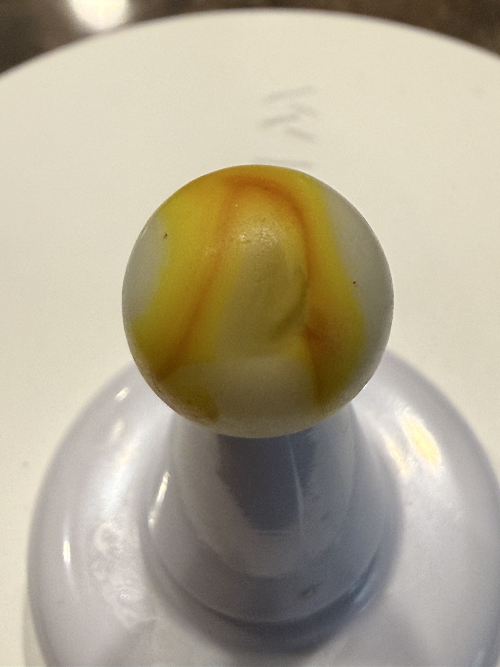 Yellow and Orange Whitie by Vitro Agate Company