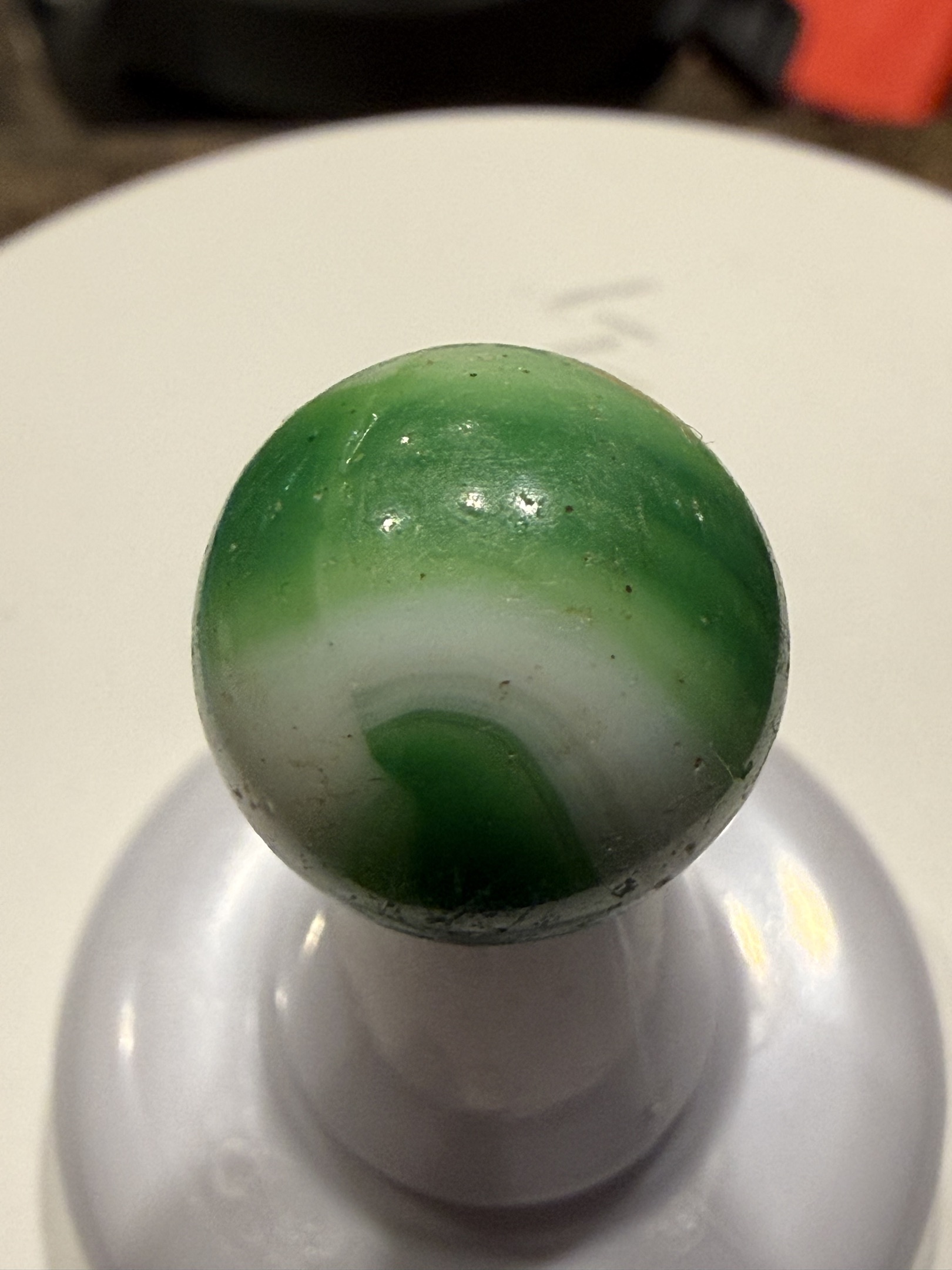 Green Whitie by Vitro Agate Company
