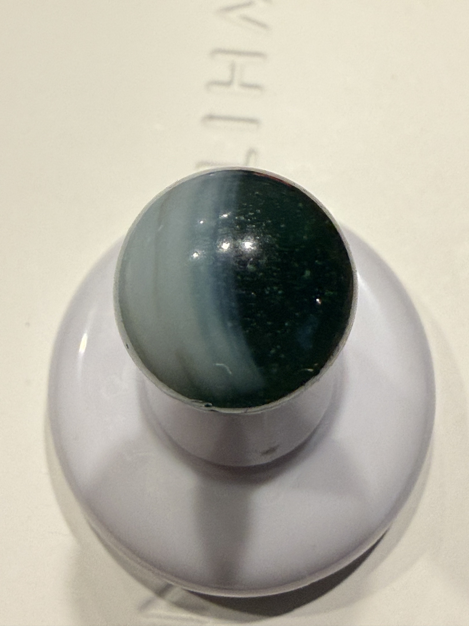 Green Slag by Akro Agate Company