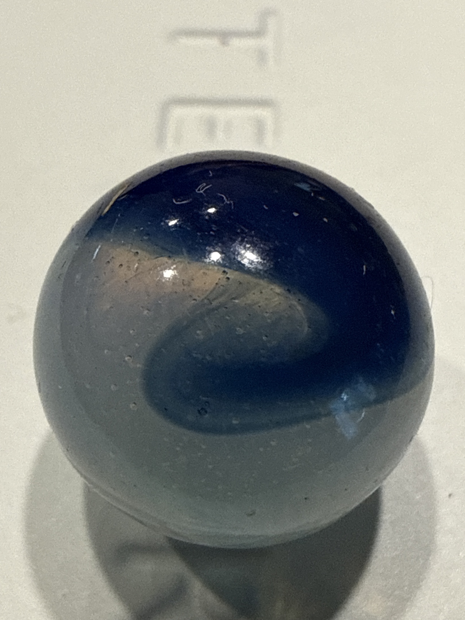 Blue and Tan Swirl by Alley Agate Company