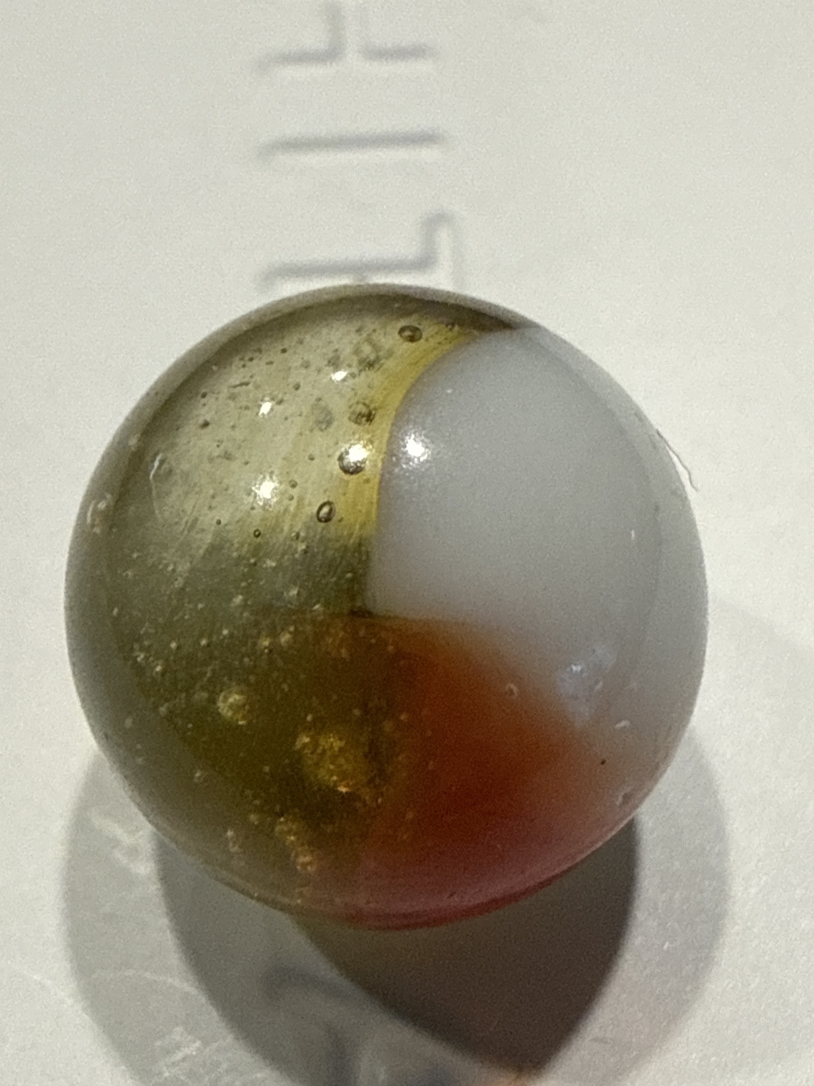 Peerless Patch (Orange and White) by Peltier Glass Co.