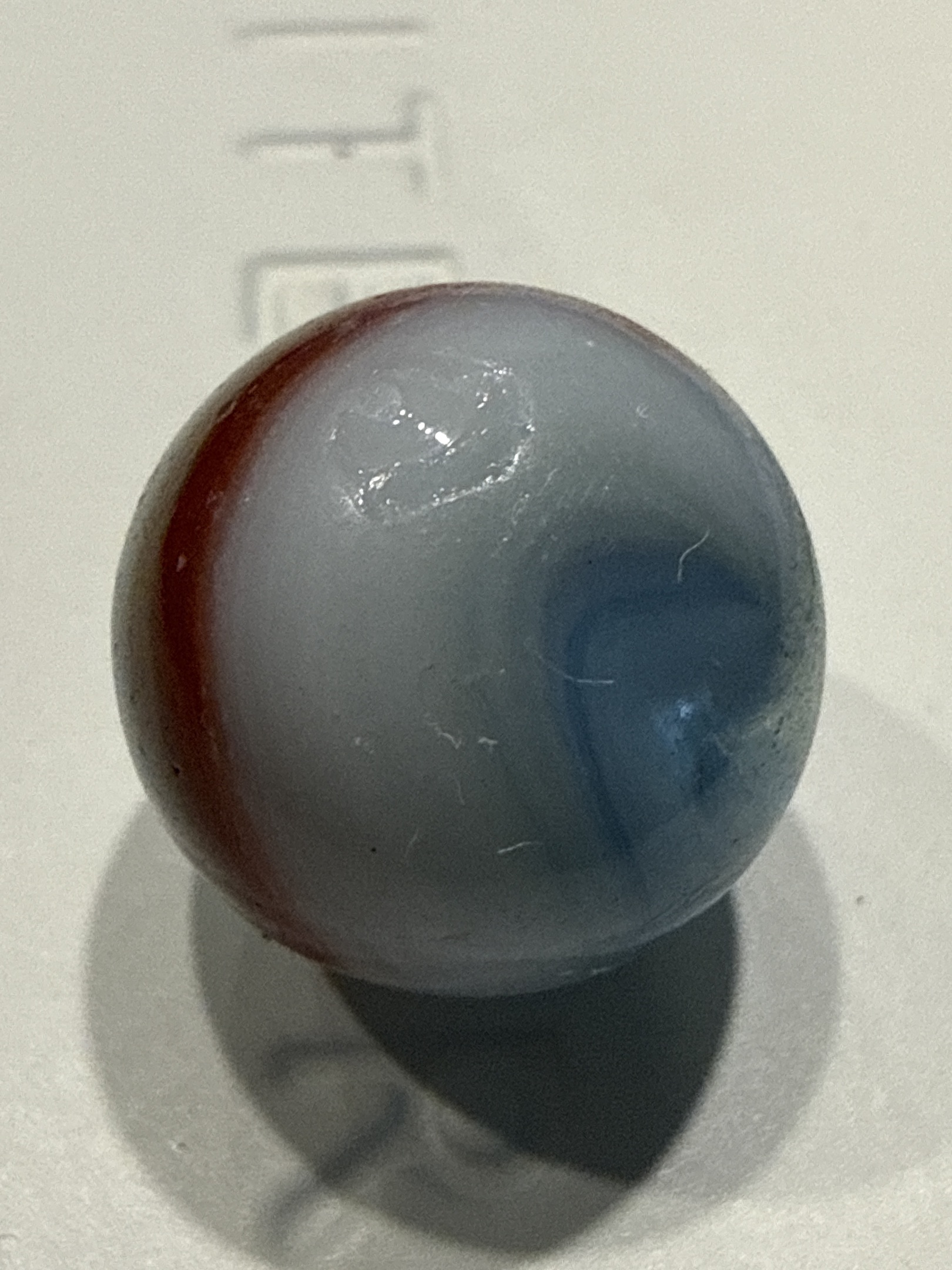 Red and Blue Swirl by Vitro Agate Company