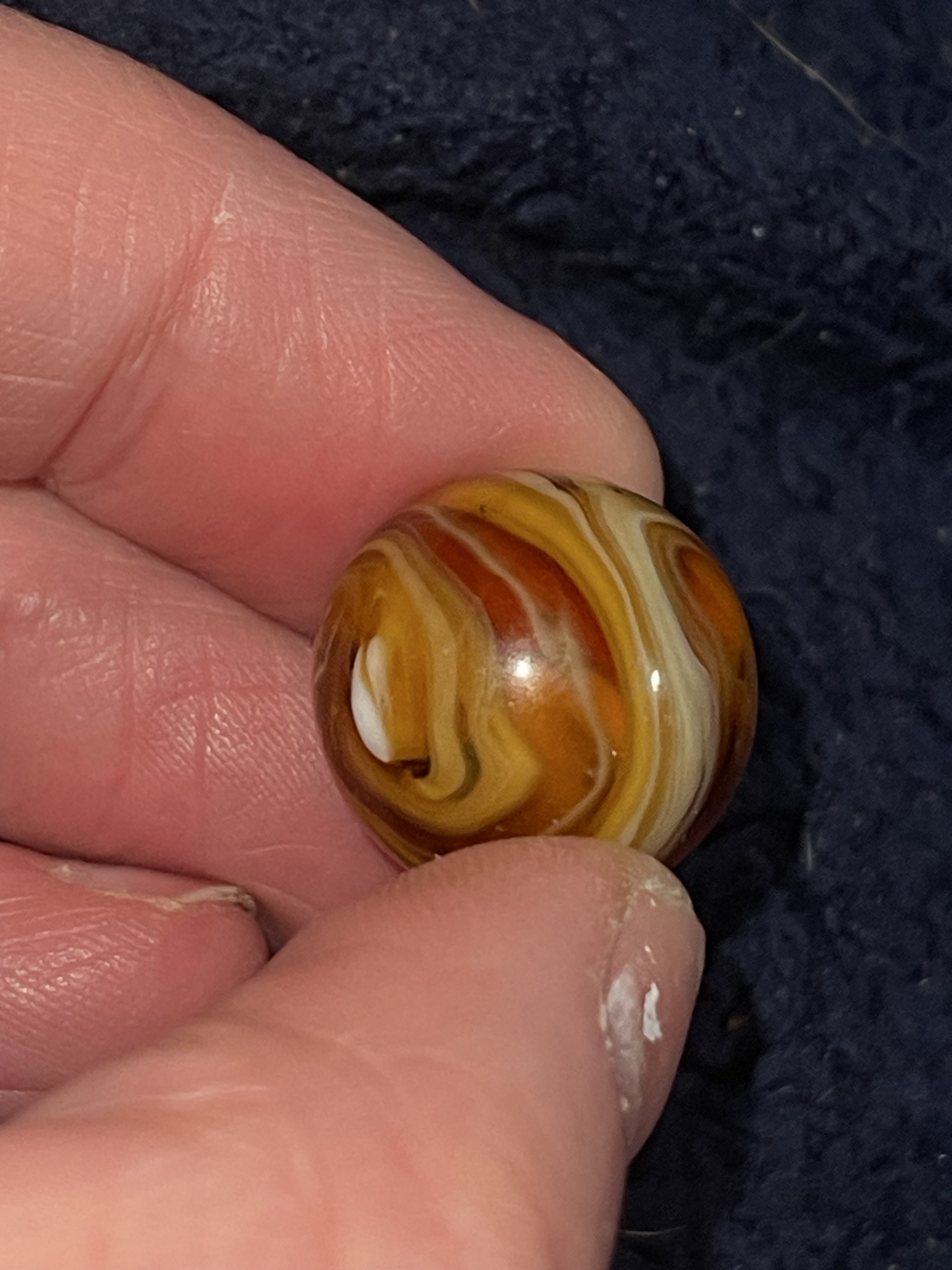 Carnelian Swirl by Akro Agate Company