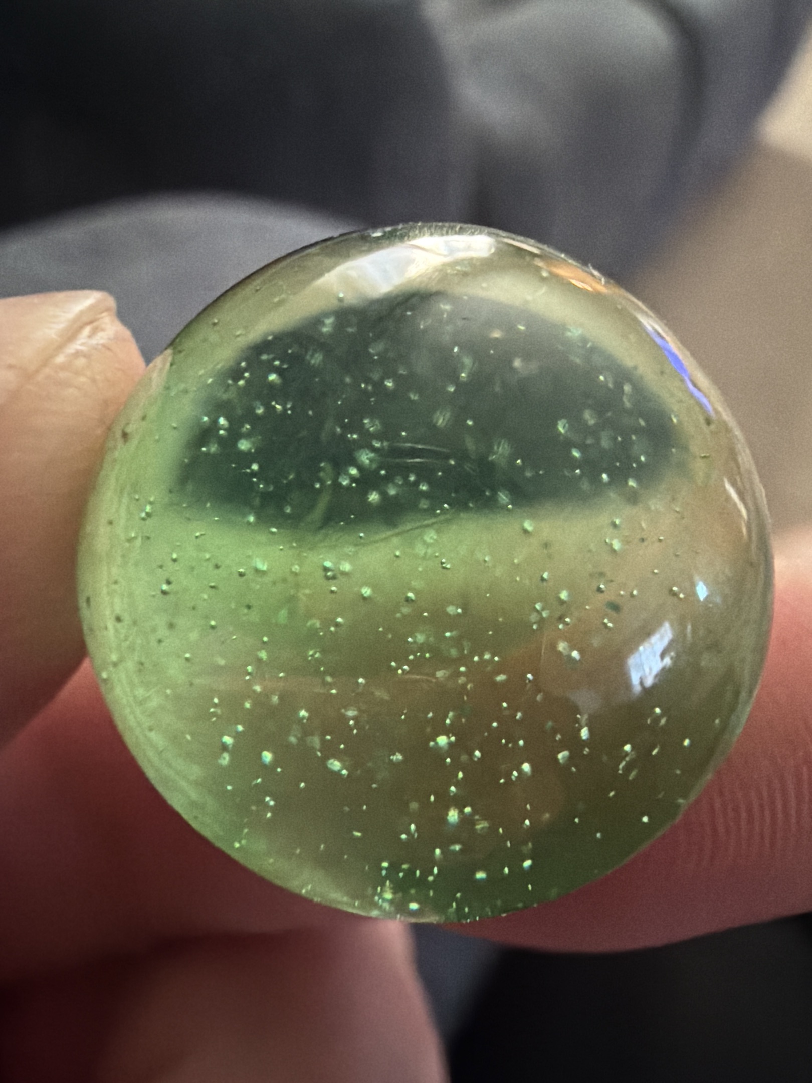 Green Stardust by Vacor de Mexico (Mega Marbles)
