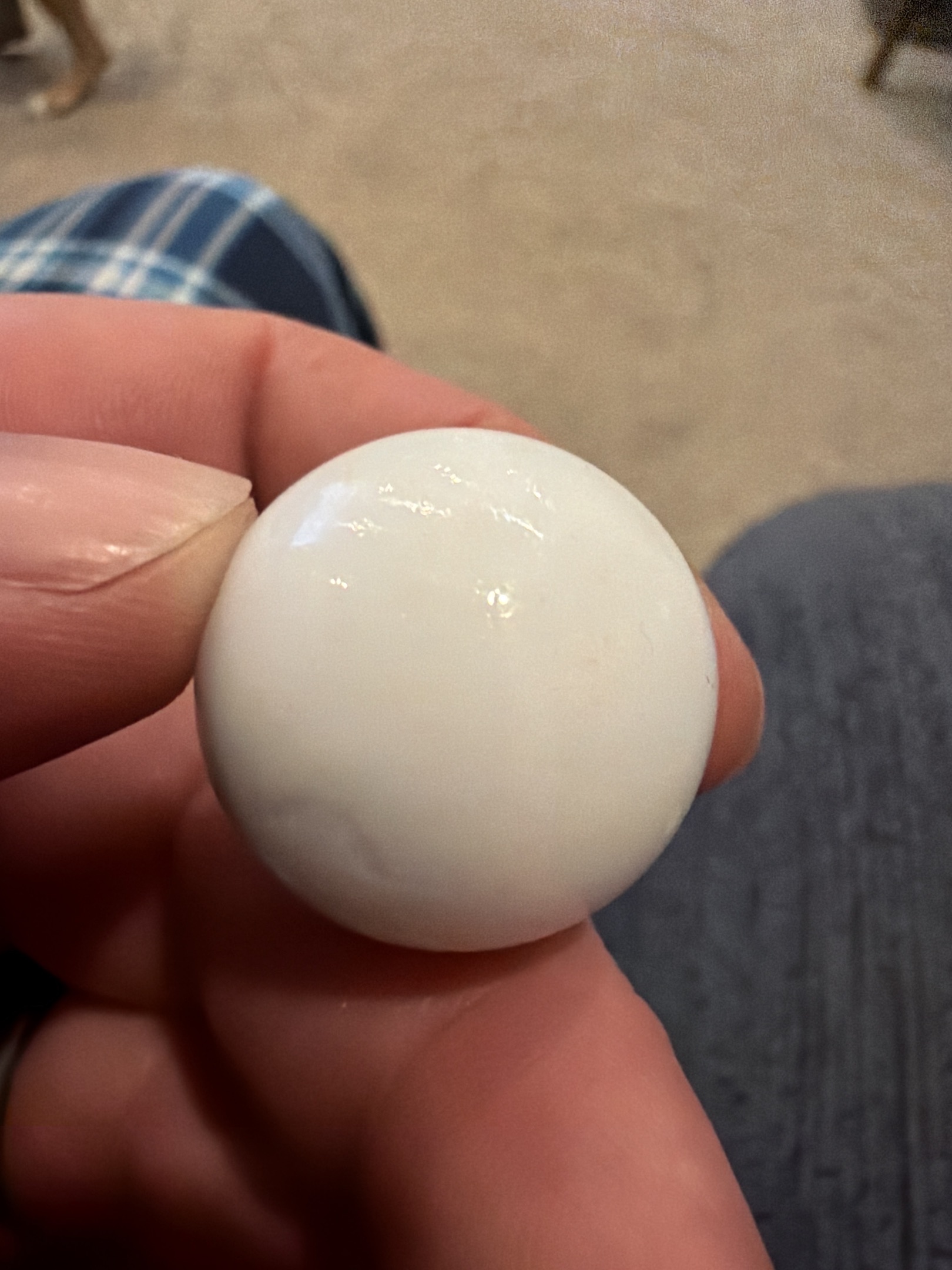 Milkie (White Opaque) by Akro Agate Company