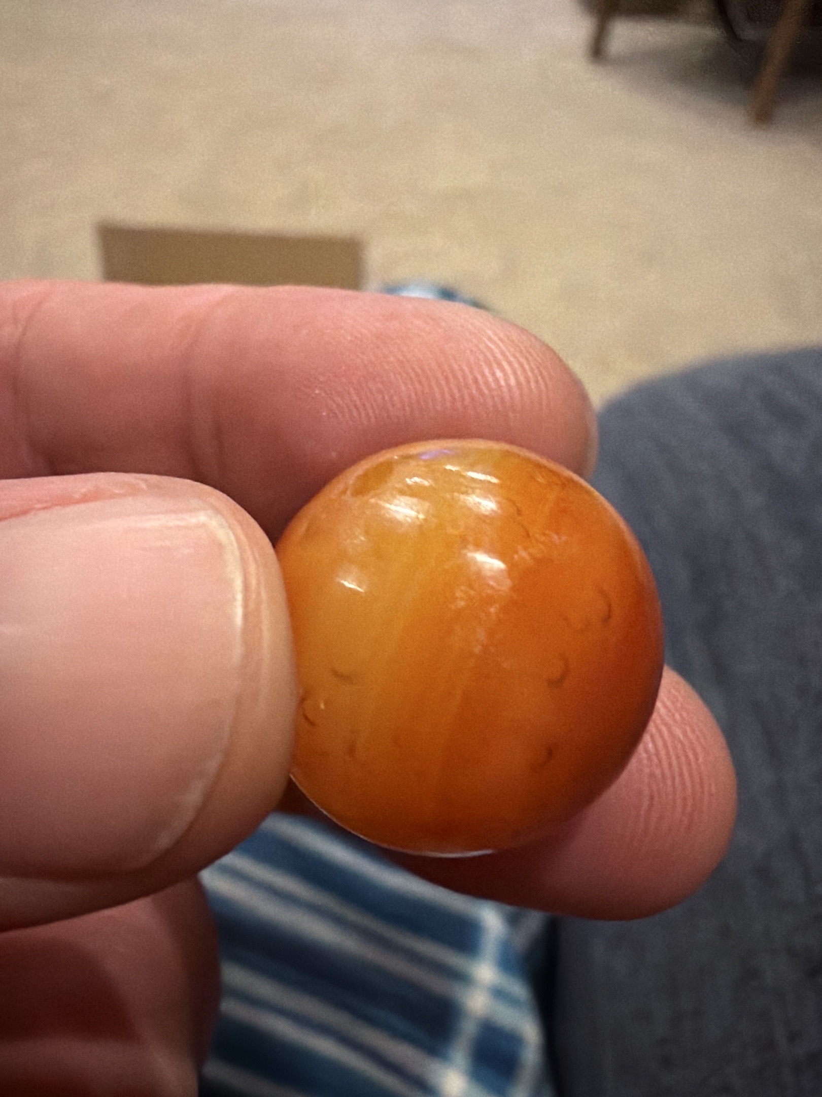Amber Slag by Akro Agate Company