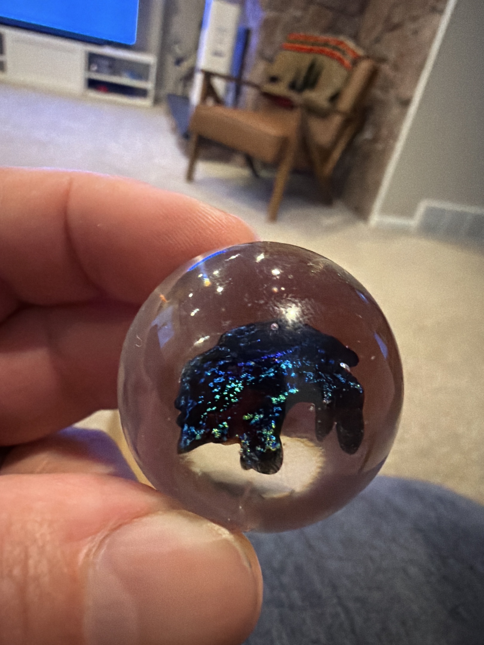 Dichroic Core Galaxy by Contemporary Glass Artist