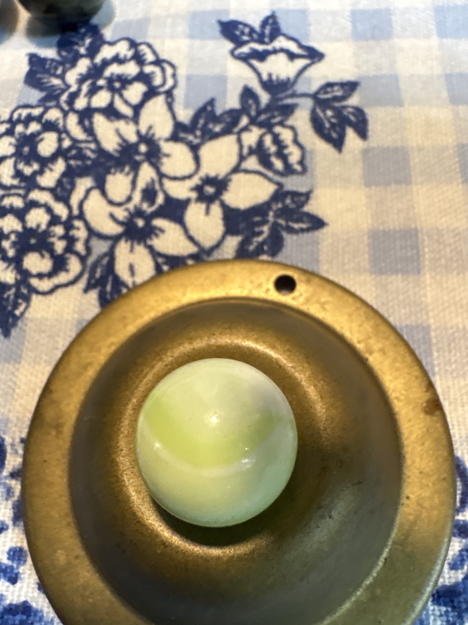 Lime Green and White by Vitro Agate Company