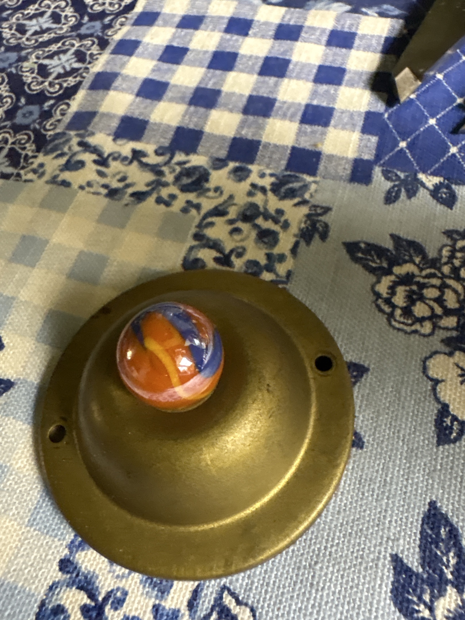 Orange, Blue, and Yellow Tri-Lite by Vitro Agate