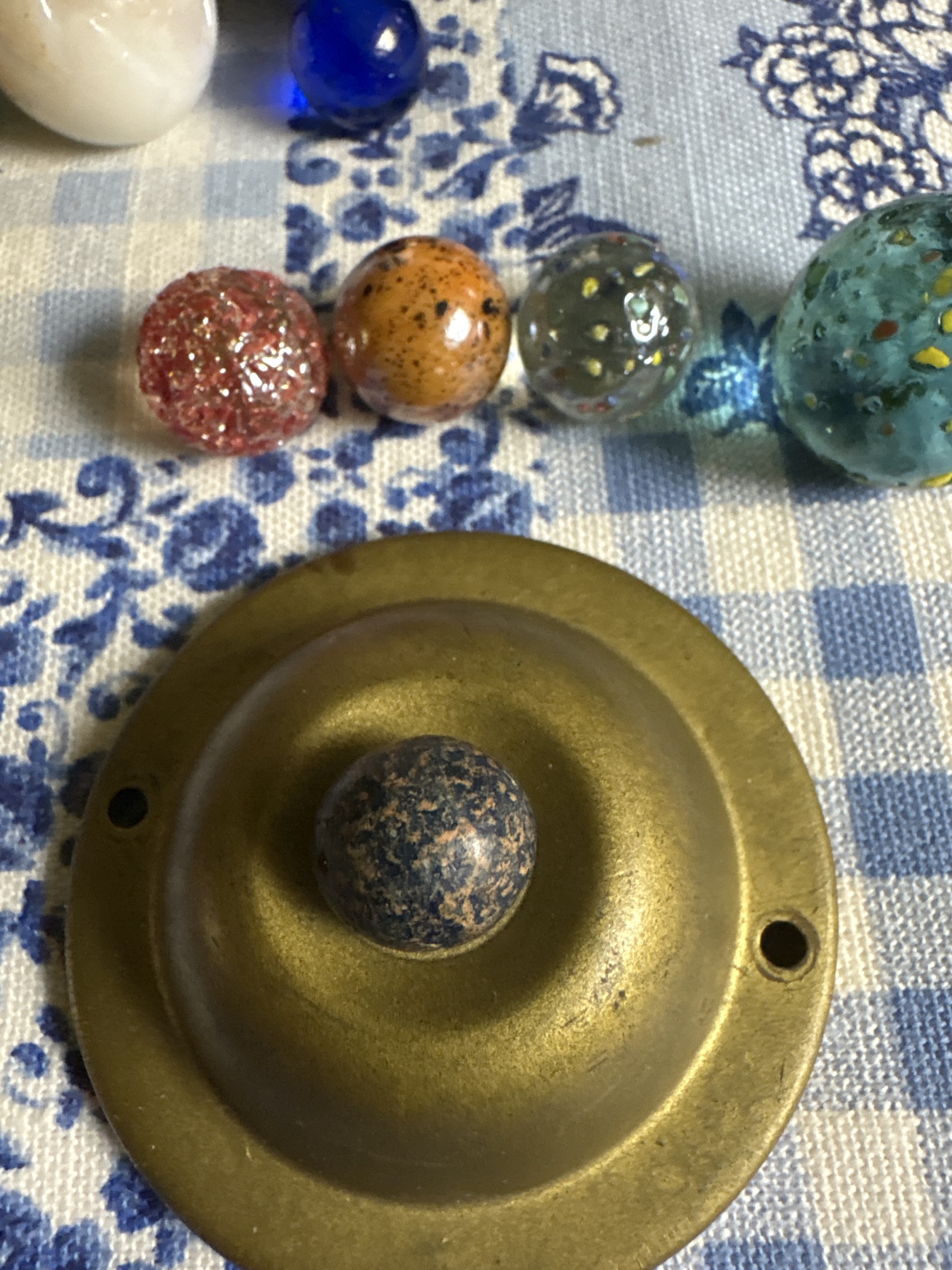 Granite / Speckled Stone Sphere by Unknown / Non-Industrial, identification view