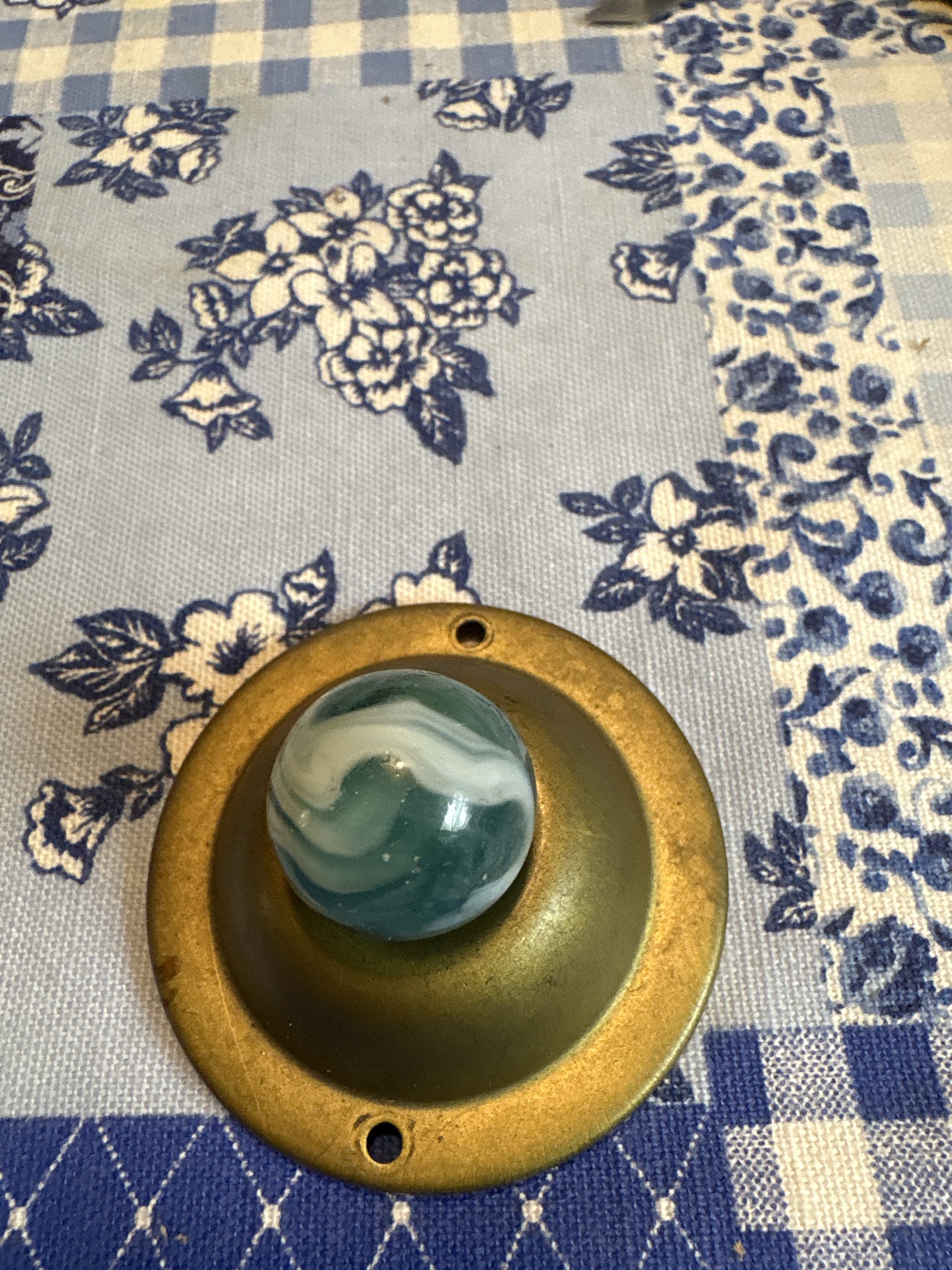 Green and White Swirl by Alley Agate Company