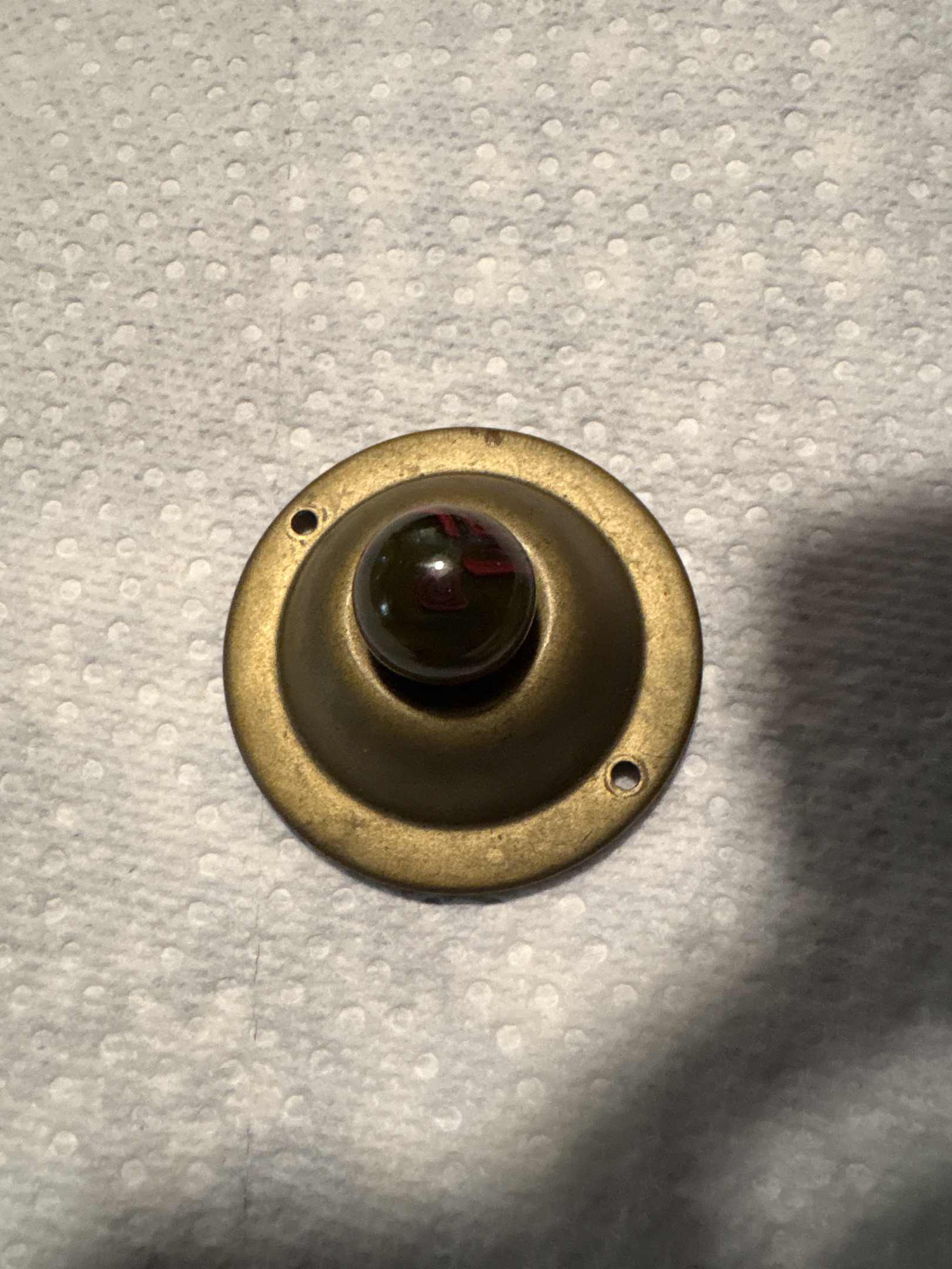 Black Oxblood by Akro Agate Company, identification view