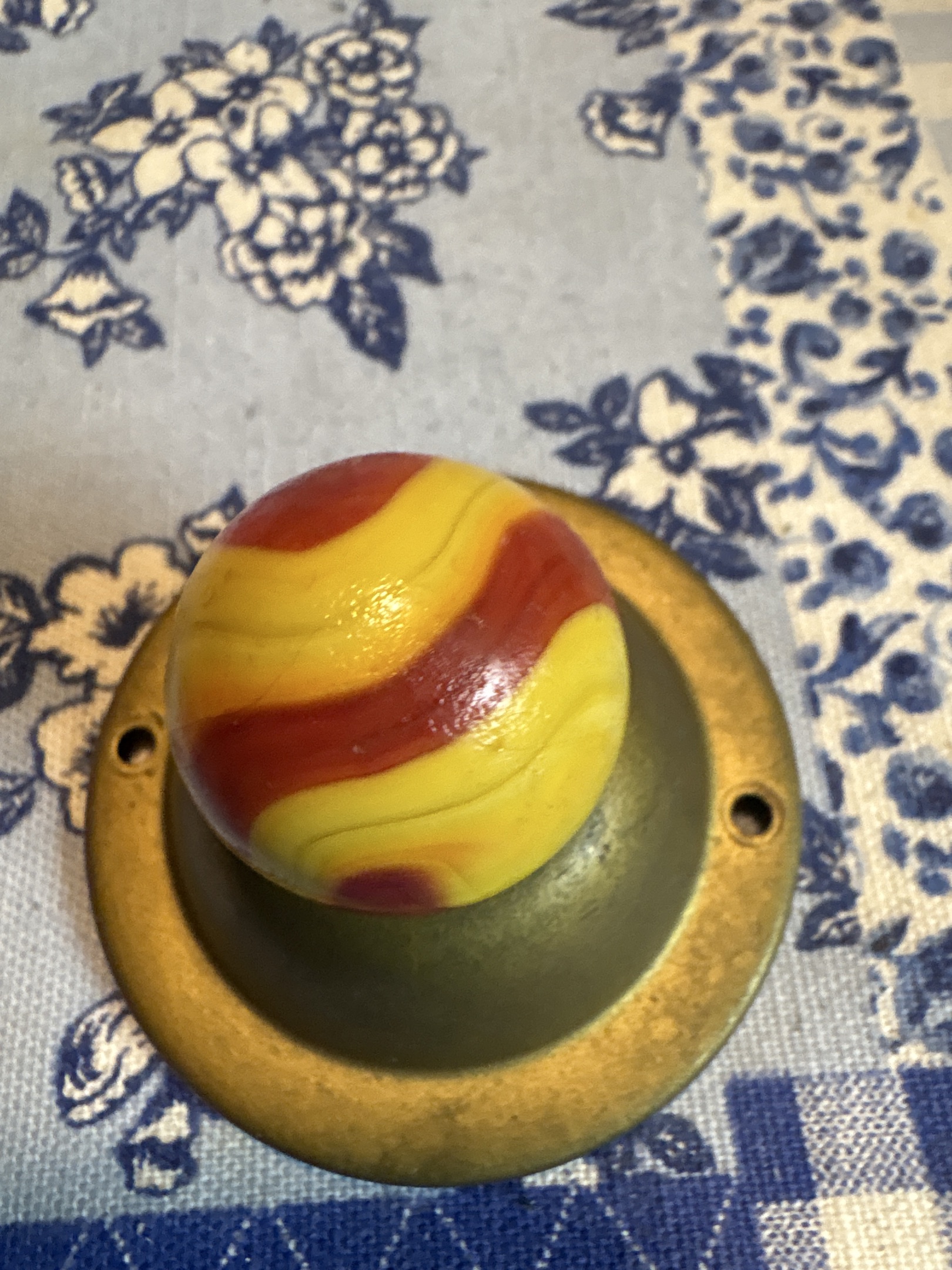 Flame Swirl (Yellow and Red-Brown) by Christensen Agate Company