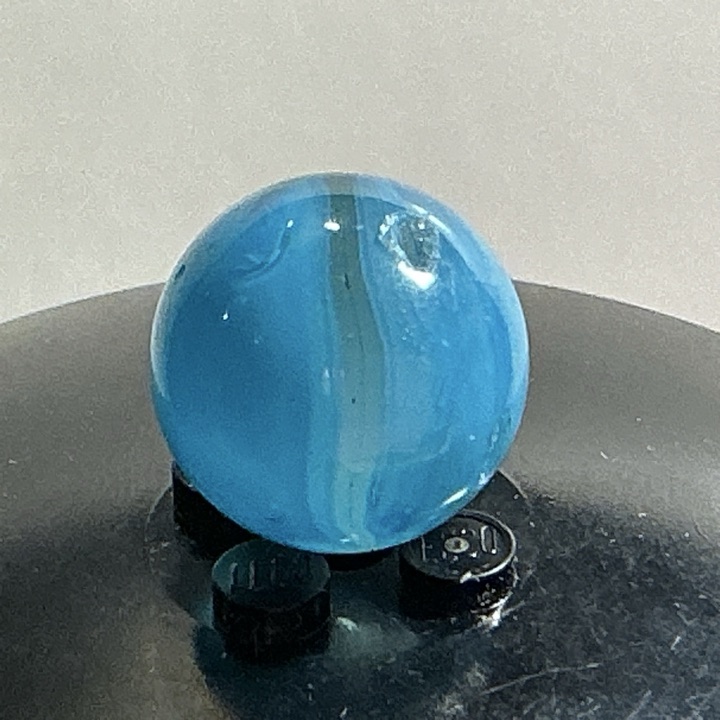 Light Blue Single-Vane Cat's Eye by Vitro Agate