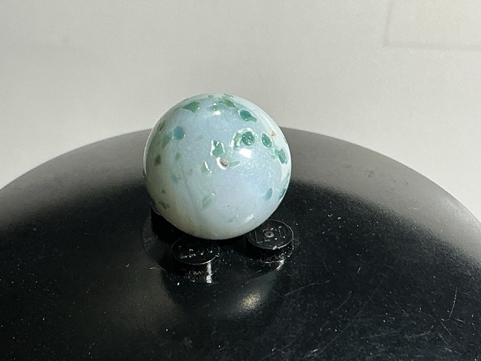Moss Agate - Blue with Green Moss by Akro Agate