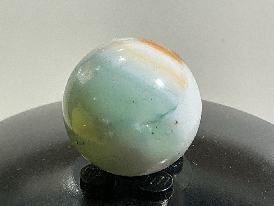 Tri-Color Patch - Green and Butterscotch by Akro Agate