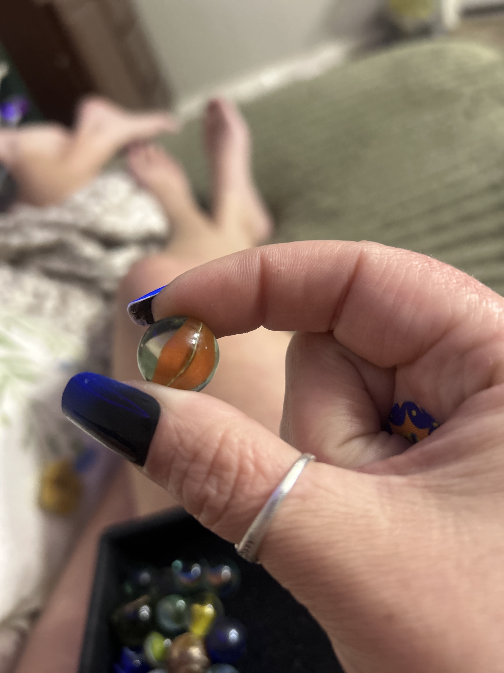 Orange Cat's Eye by Vitro Agate