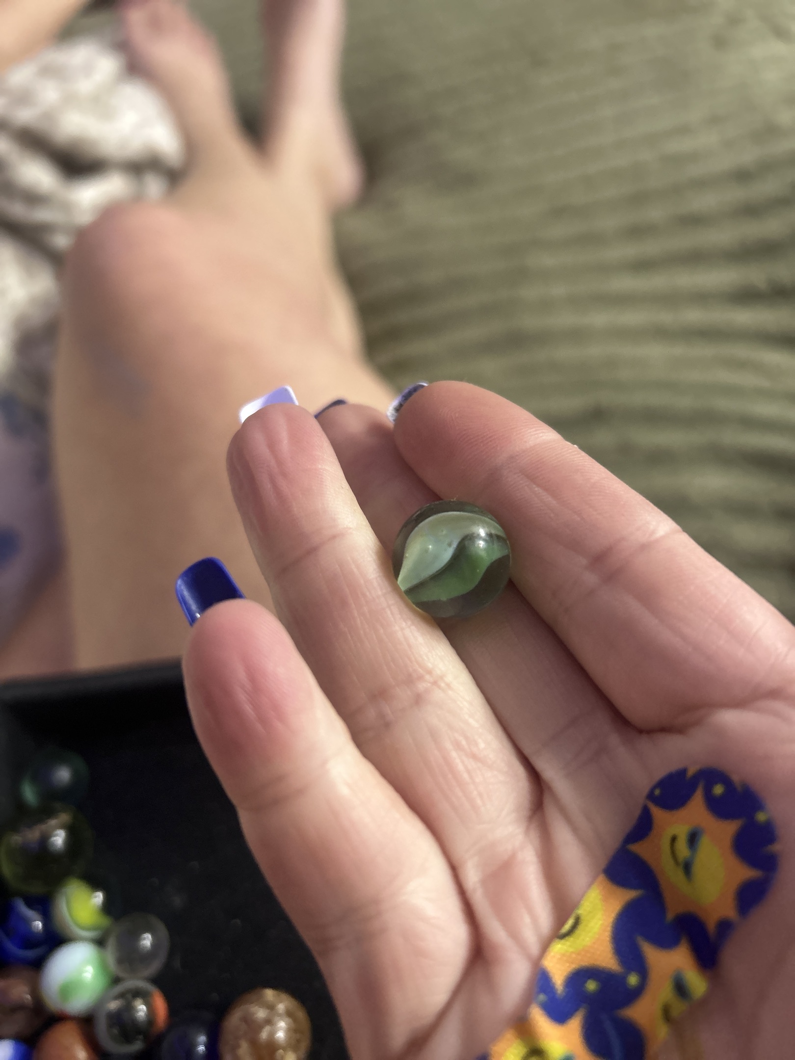 Green Cat's Eye by Vitro Agate